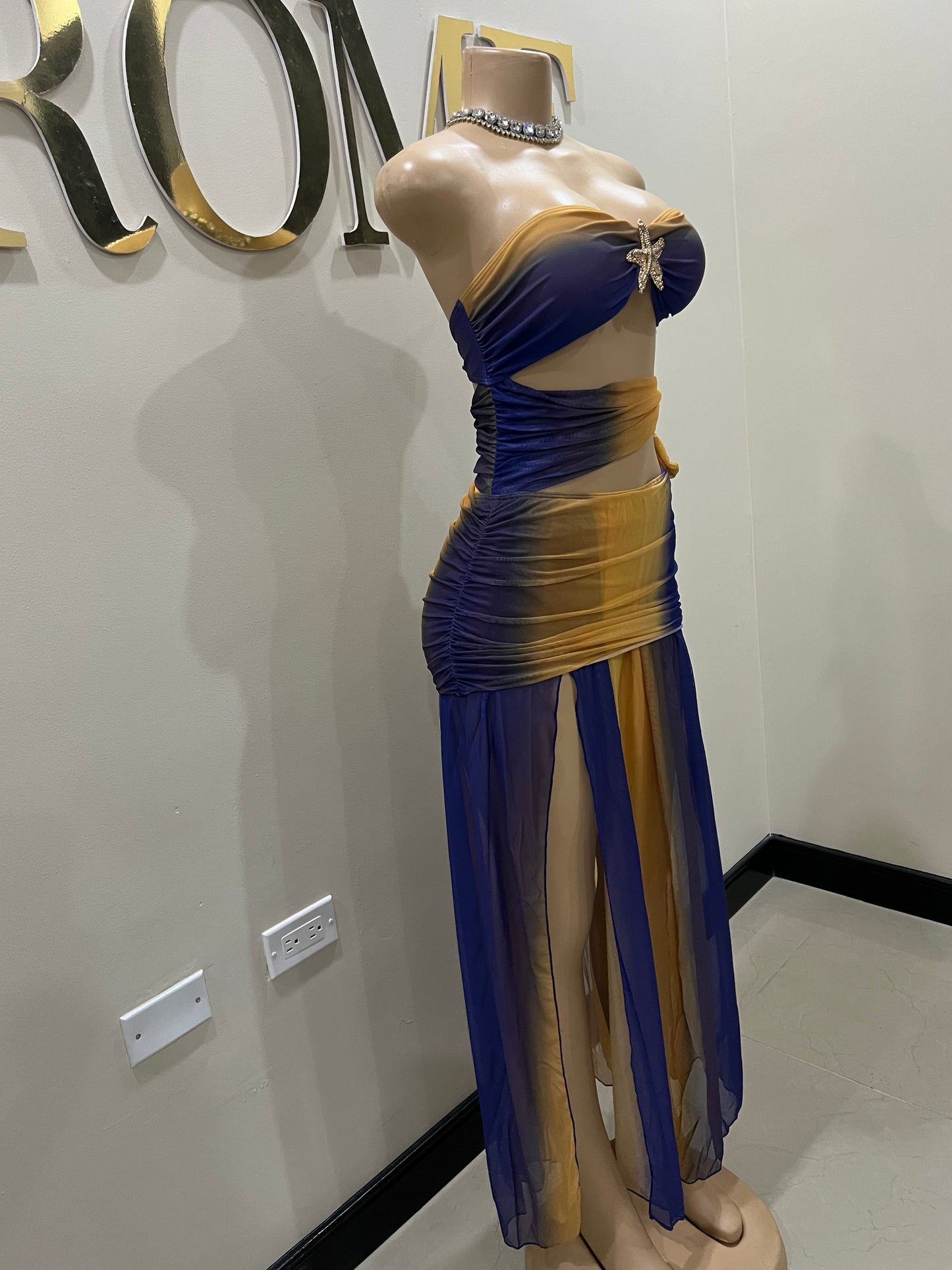 Starfish 2 Pcs Monokini & Skirt Set