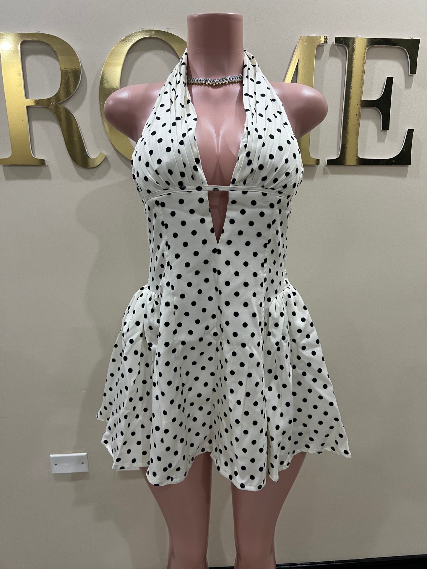 Polka Dot Halter Diana Dress
