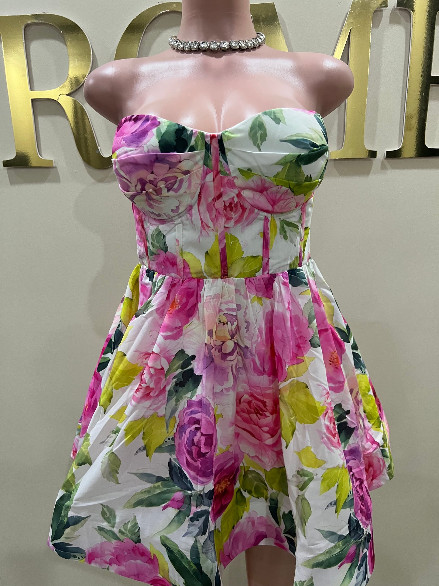 Princess Diana Floral Garden Dress (Pink)