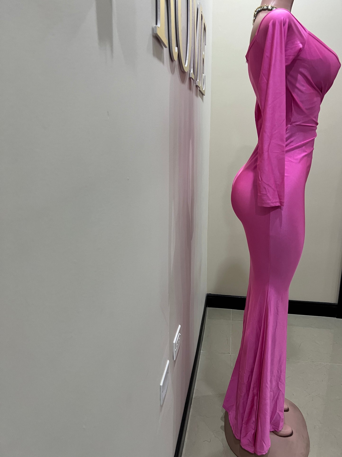 Kerry Long Sleeve Dress (Pink)