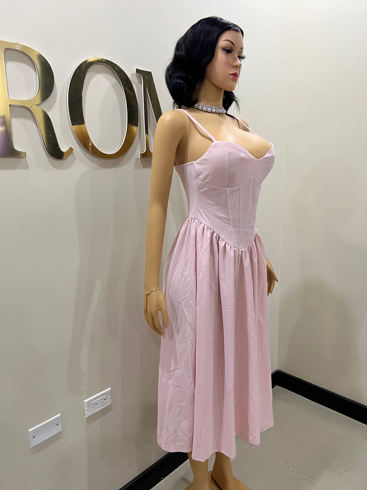 Daisy Diana Dress (Pale Pink)