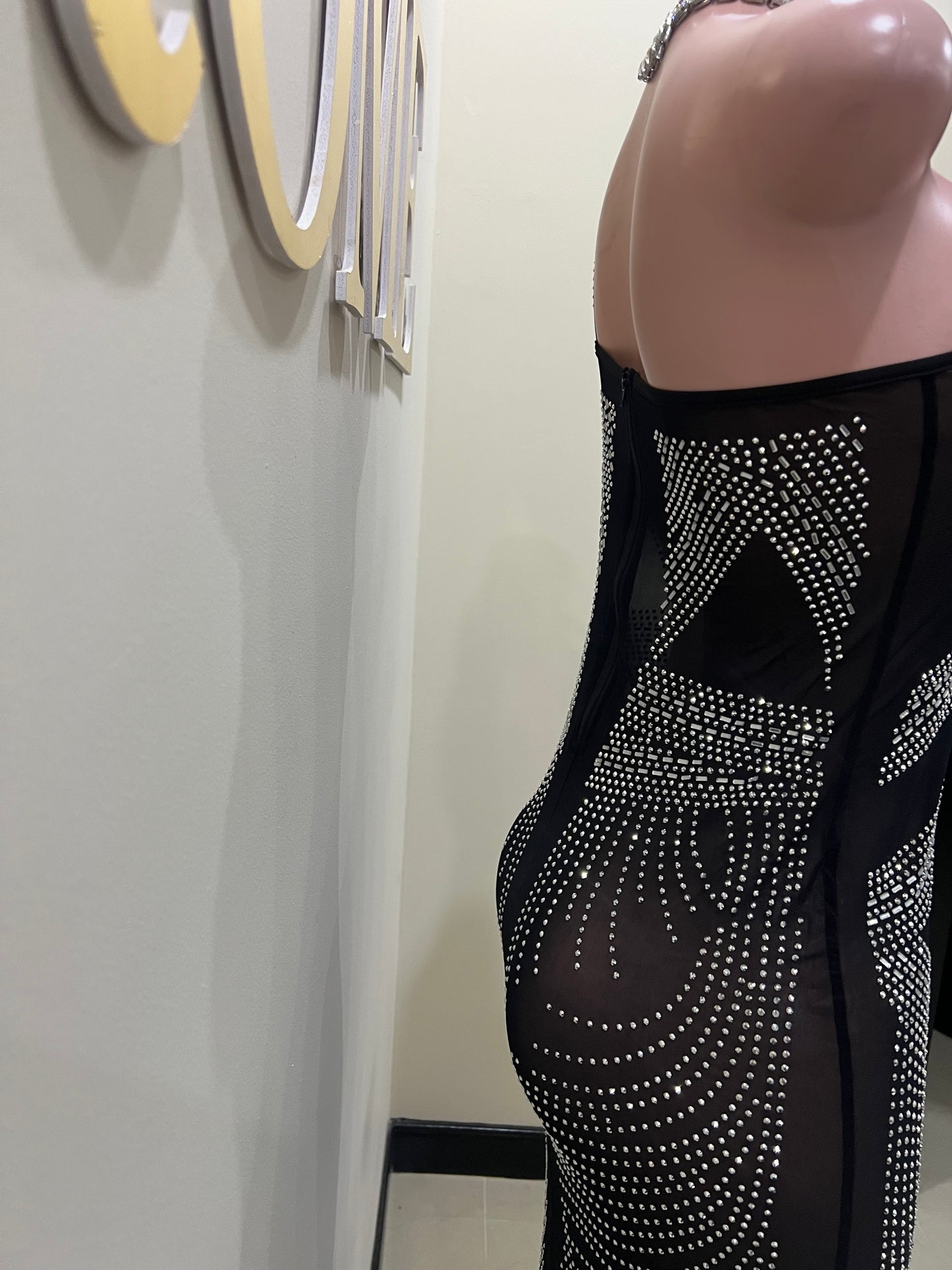 Hana Mesh Dress (Black)