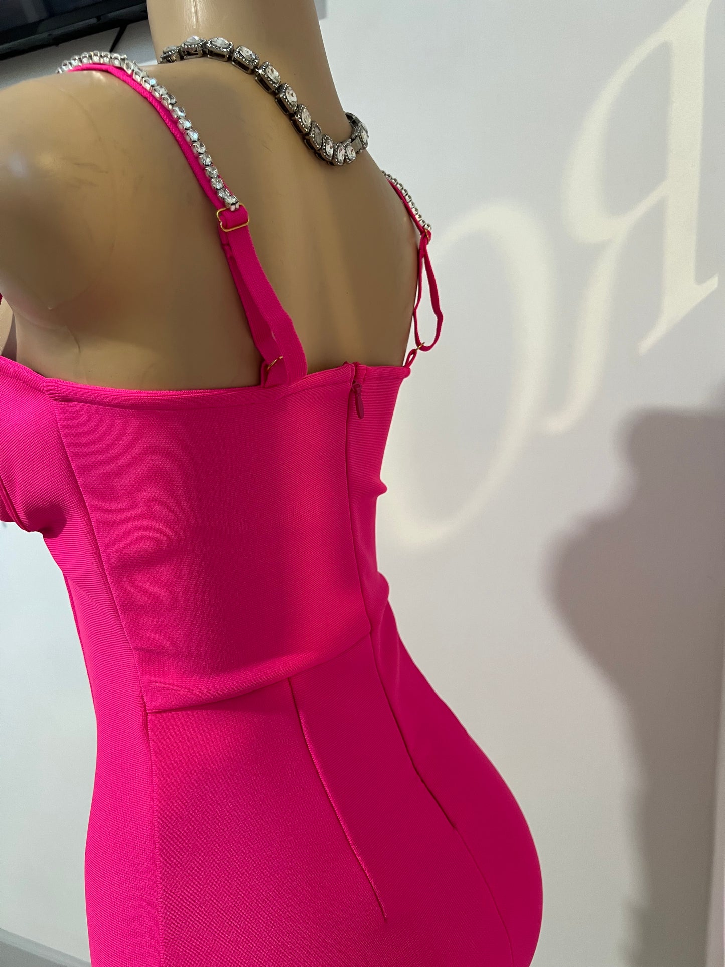 Tiffany Glam Bandage Dress (Pink)