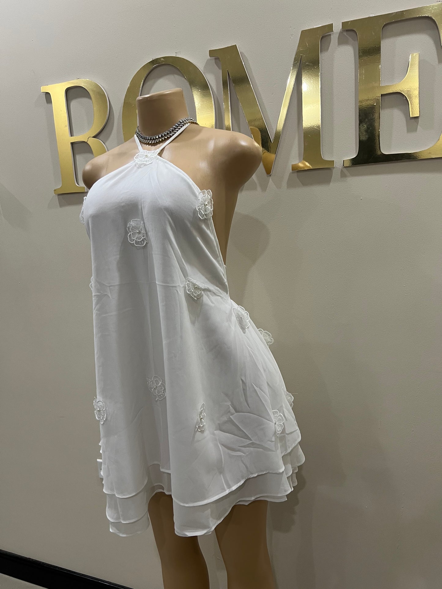 Rumi Petal Dress (White)
