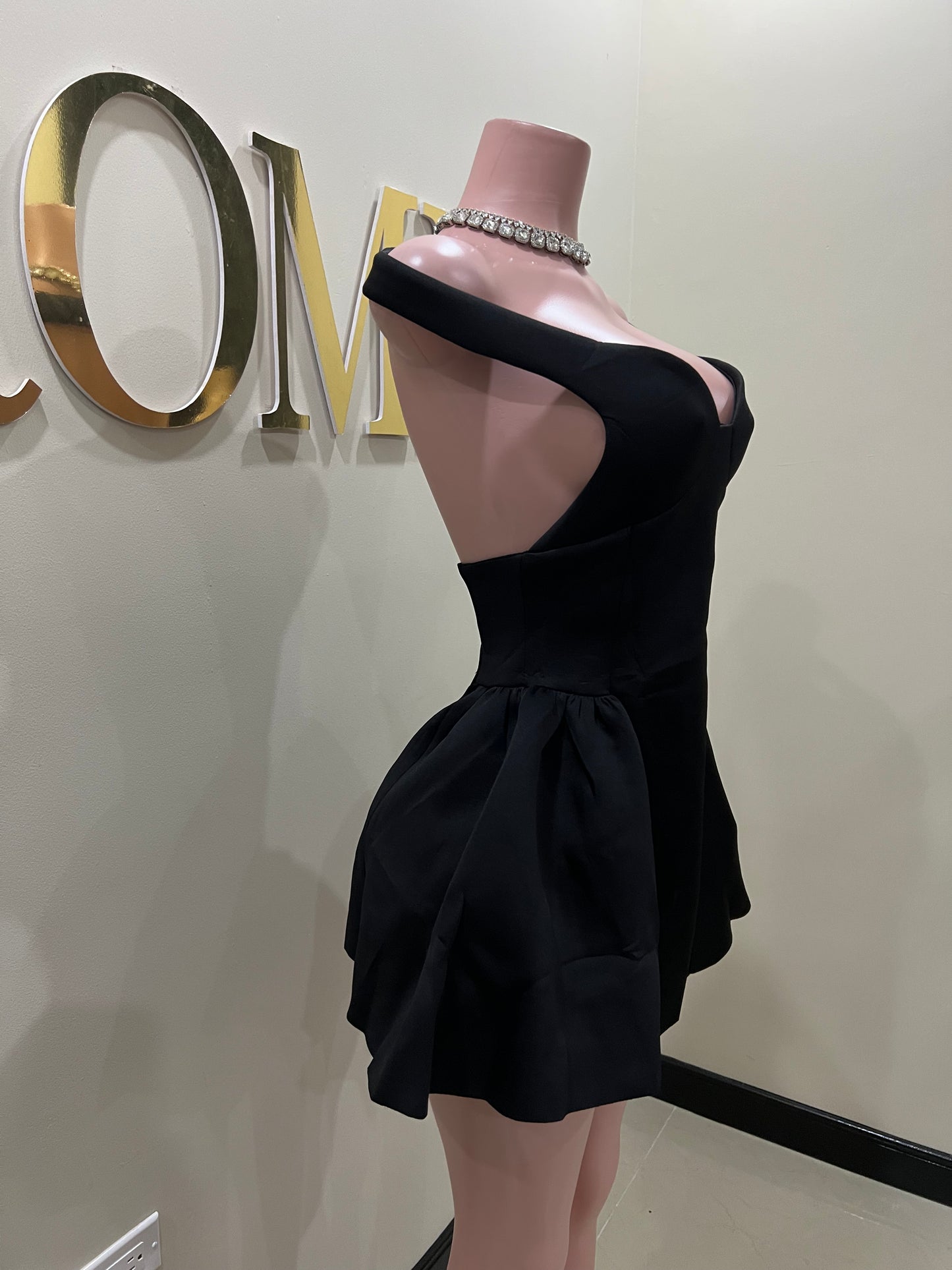 Francesca Diana Dress (Black)