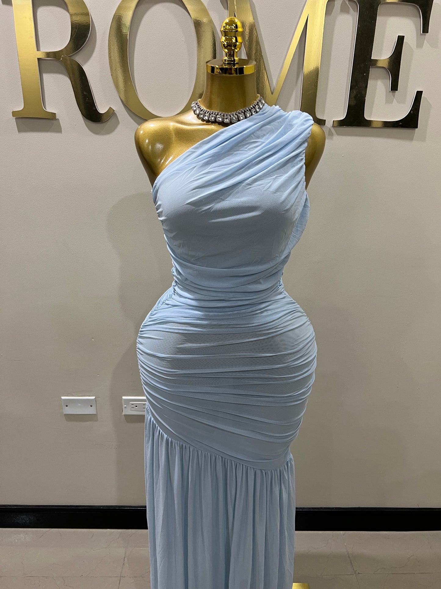 Michelle Mesh Dress (Blue)