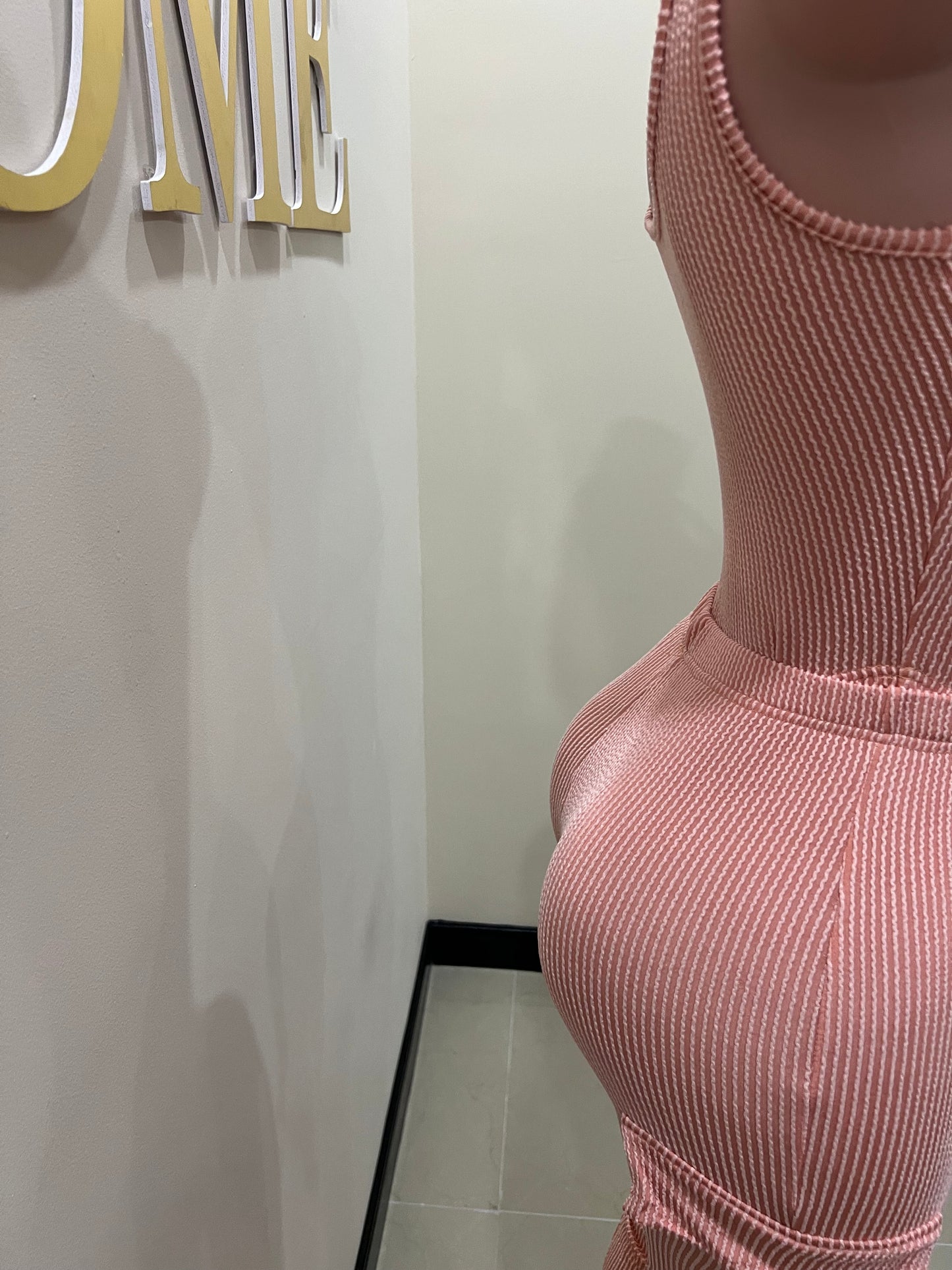 Brianna Bodysuit Pants Set (Orange)