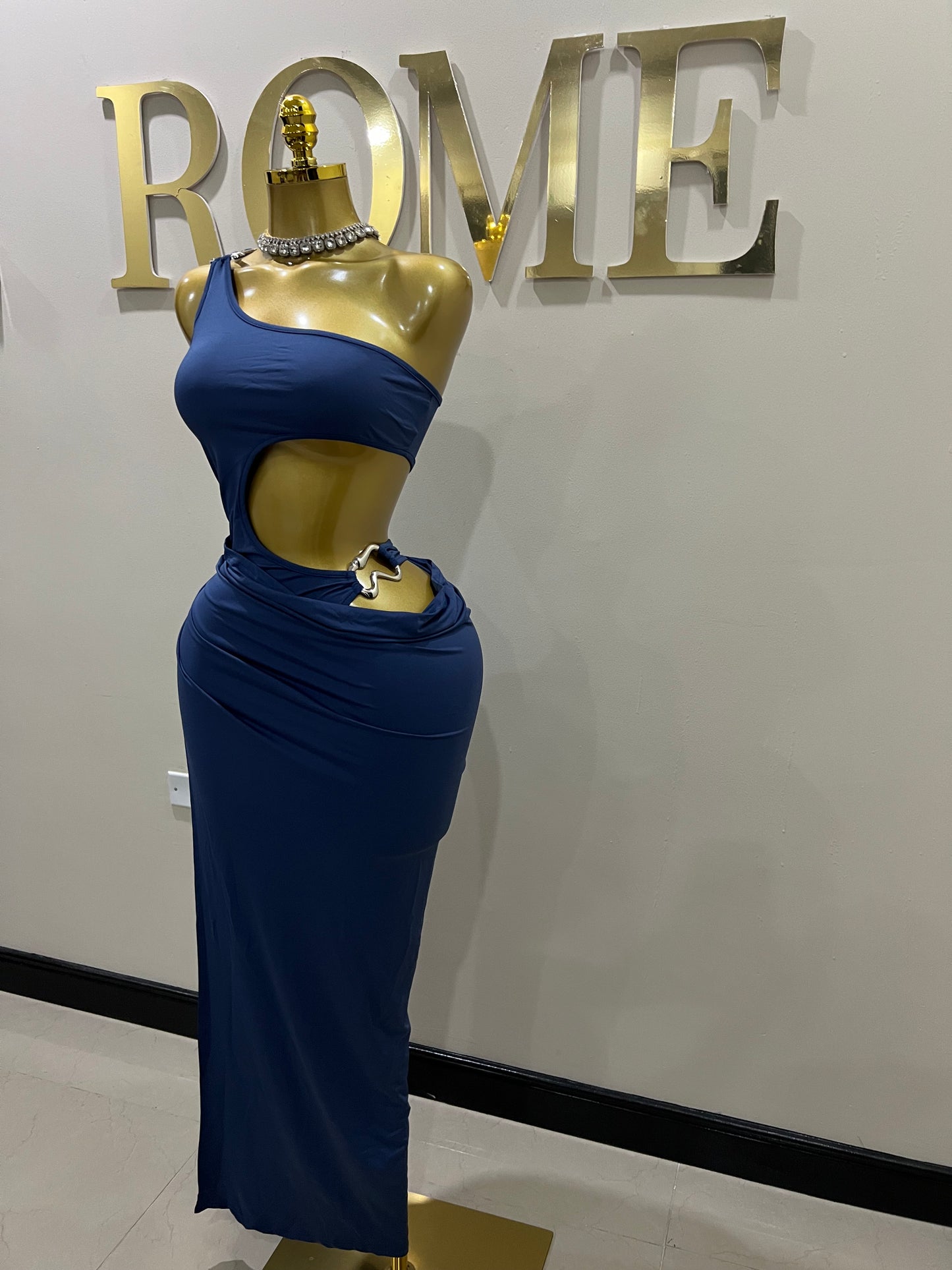 Sarah Bodysuit Dress (Blue)