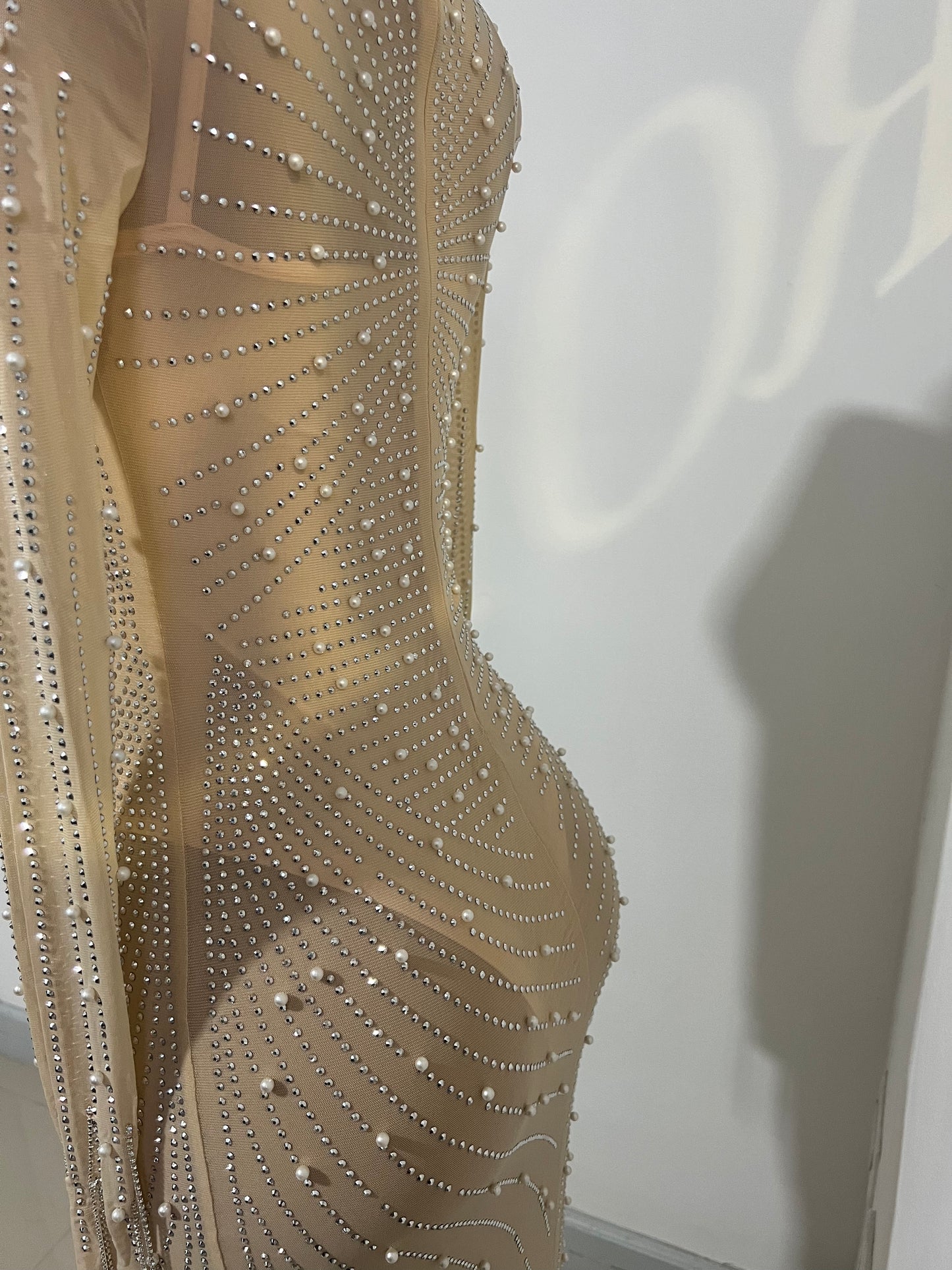 Ellie Long Dress (Nude)