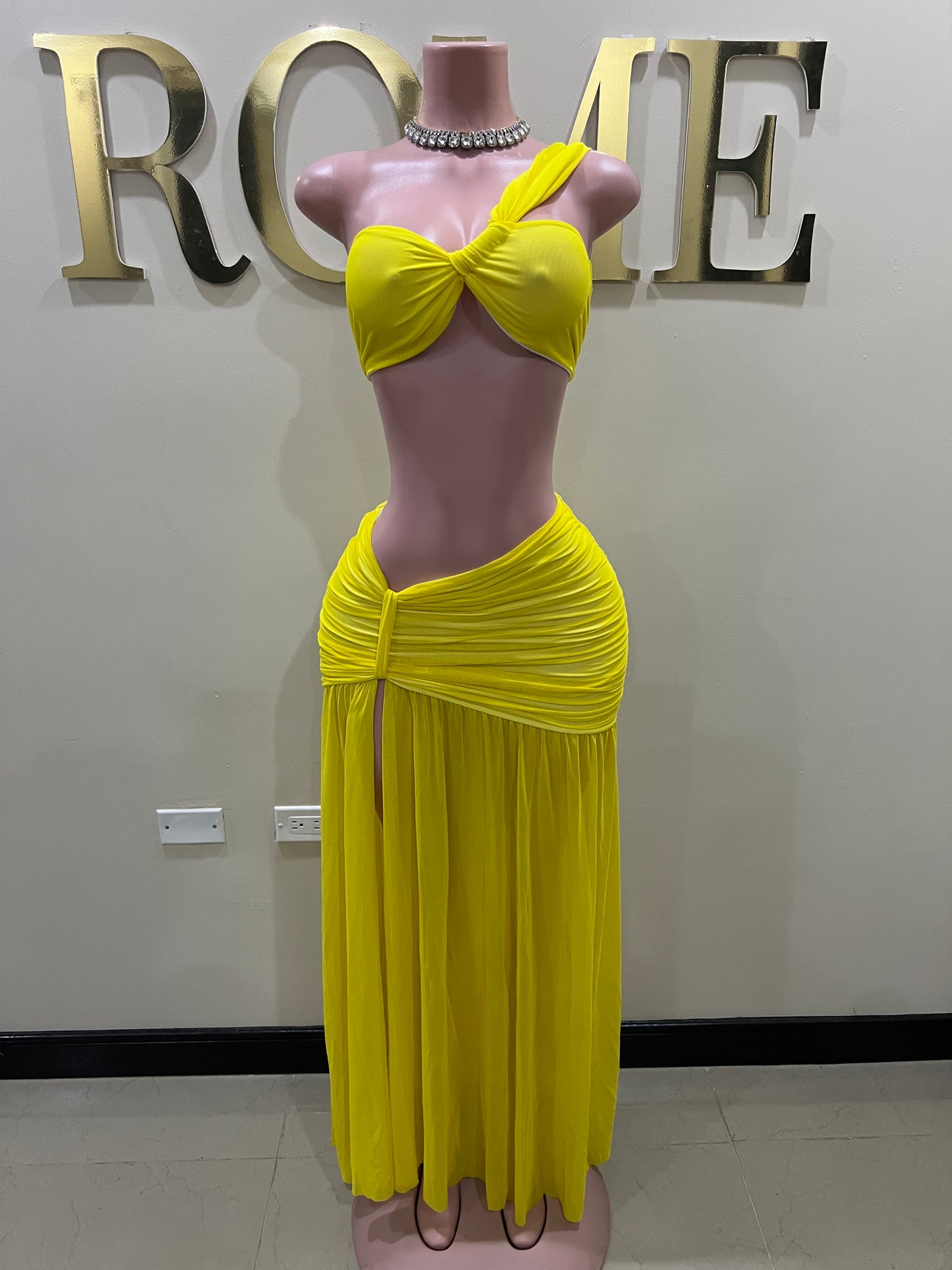 Emma Giselle Skirt Set (Yellow)