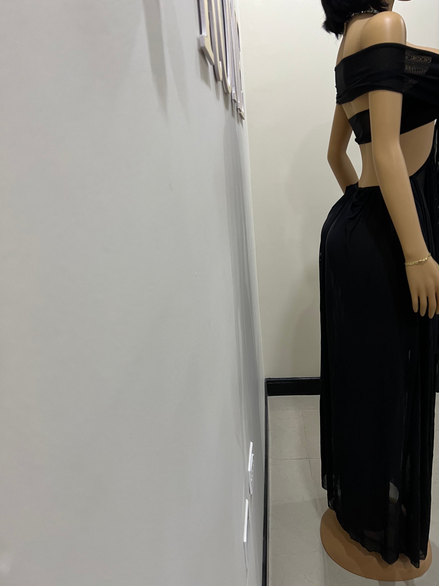 Ruby Mesh Dress (Black)