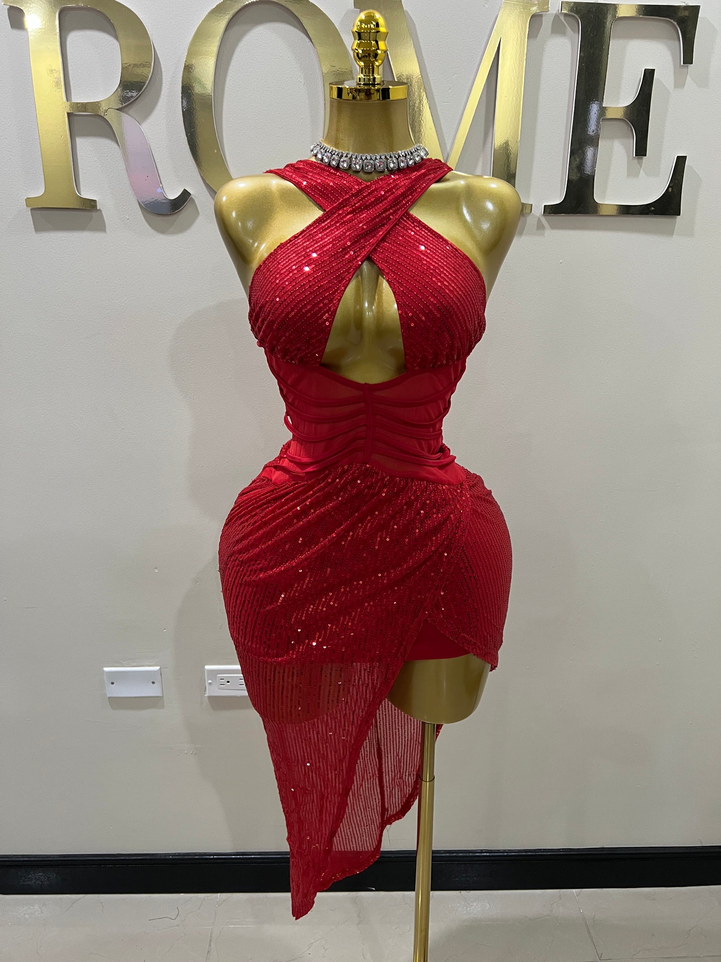 Alba Dress (Red)