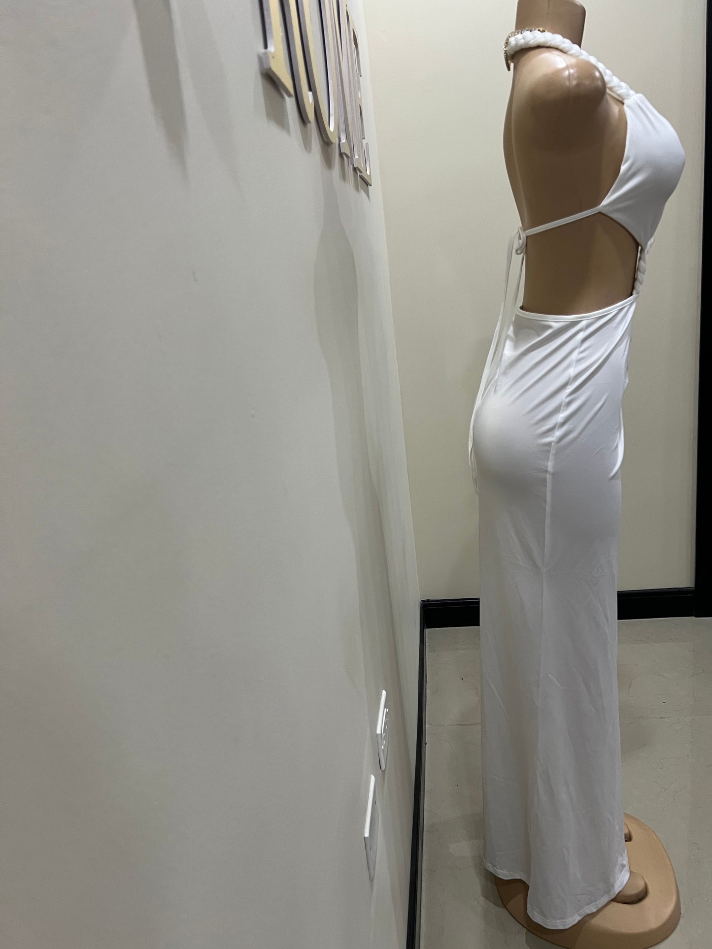Butterfly Braided Dress (White)