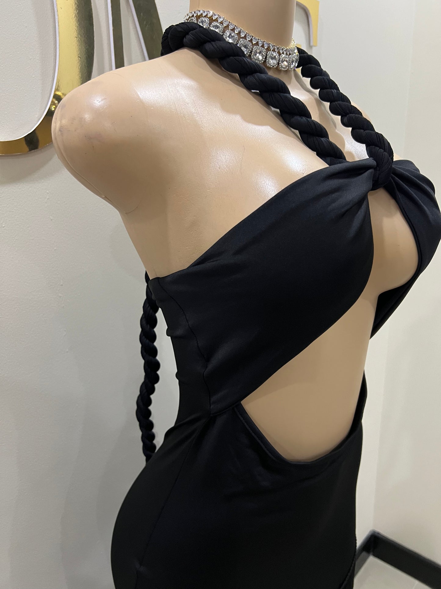 Diva Fringe Dress (Black)