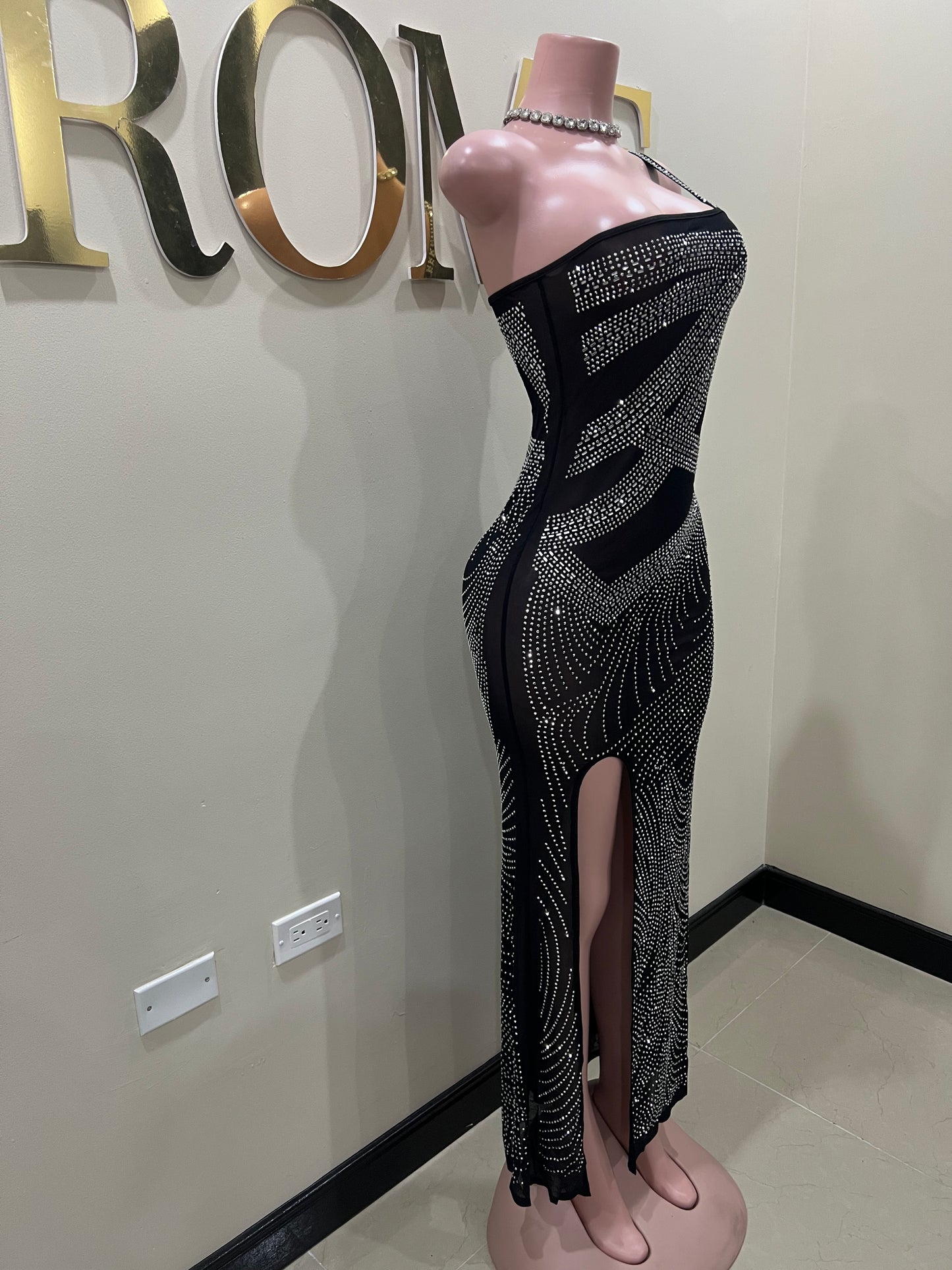 Hana Mesh Dress (Black)