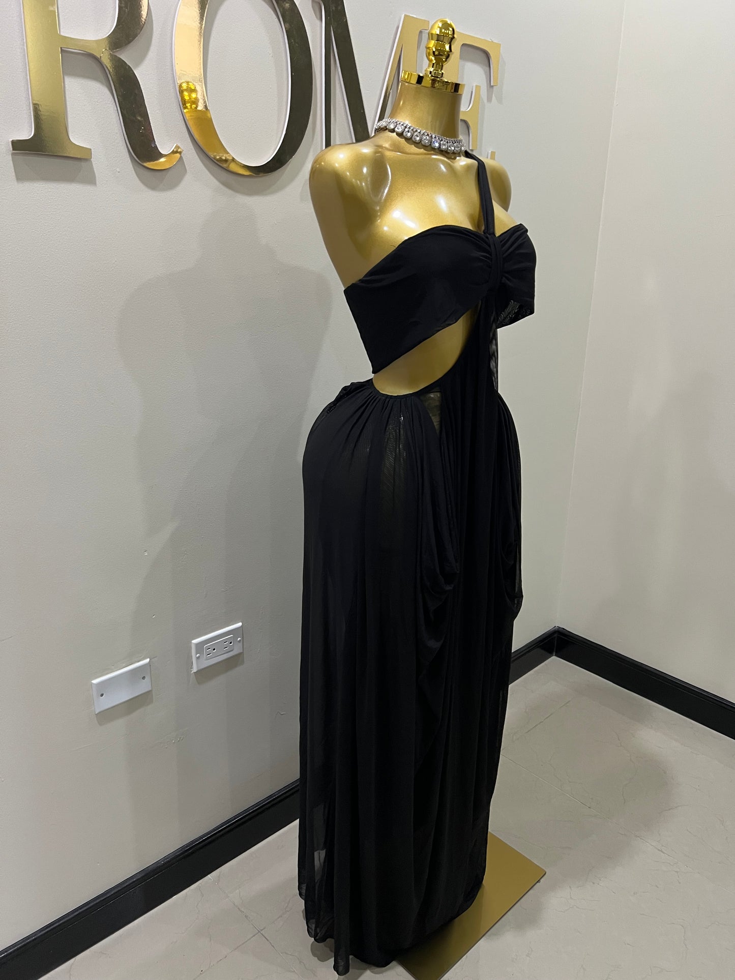 Ruby Mesh Dress (Black)