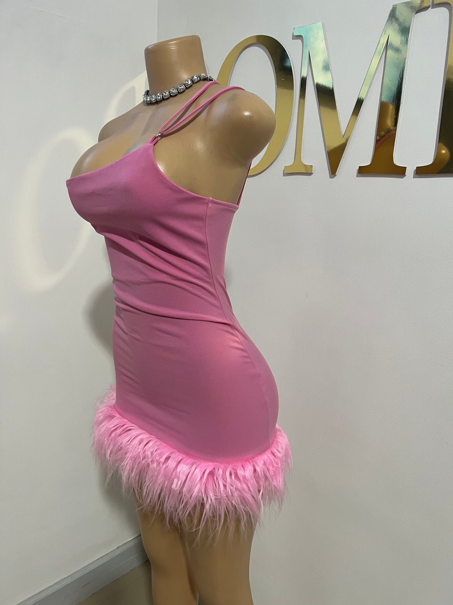 Moira Mini Dress (Light-Pink)