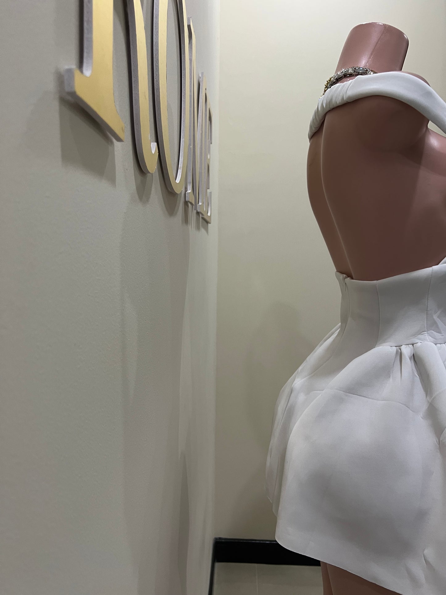 Francesca Diana Dress (White)