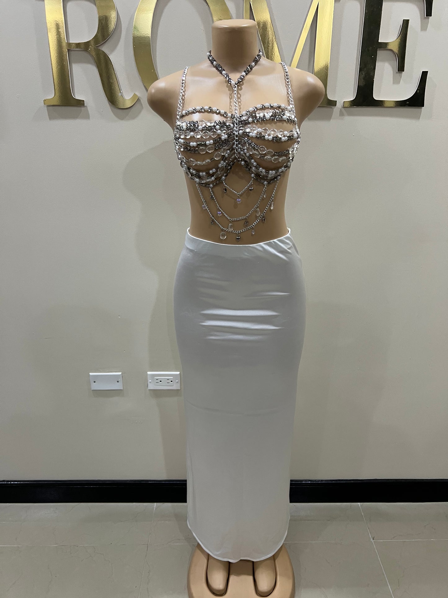 Priya Skirt Only (White)