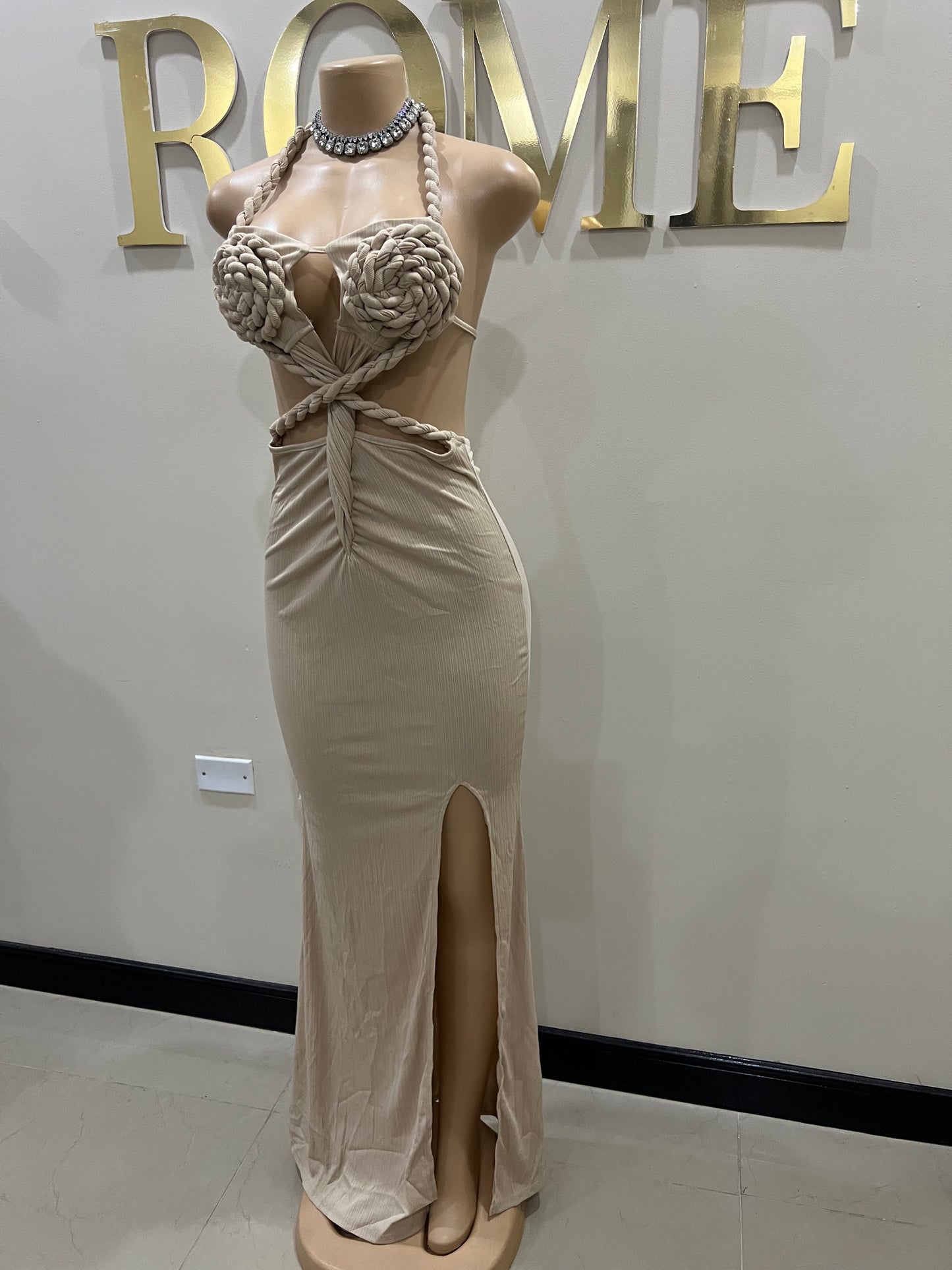 Athena Rope Dress (Brown)