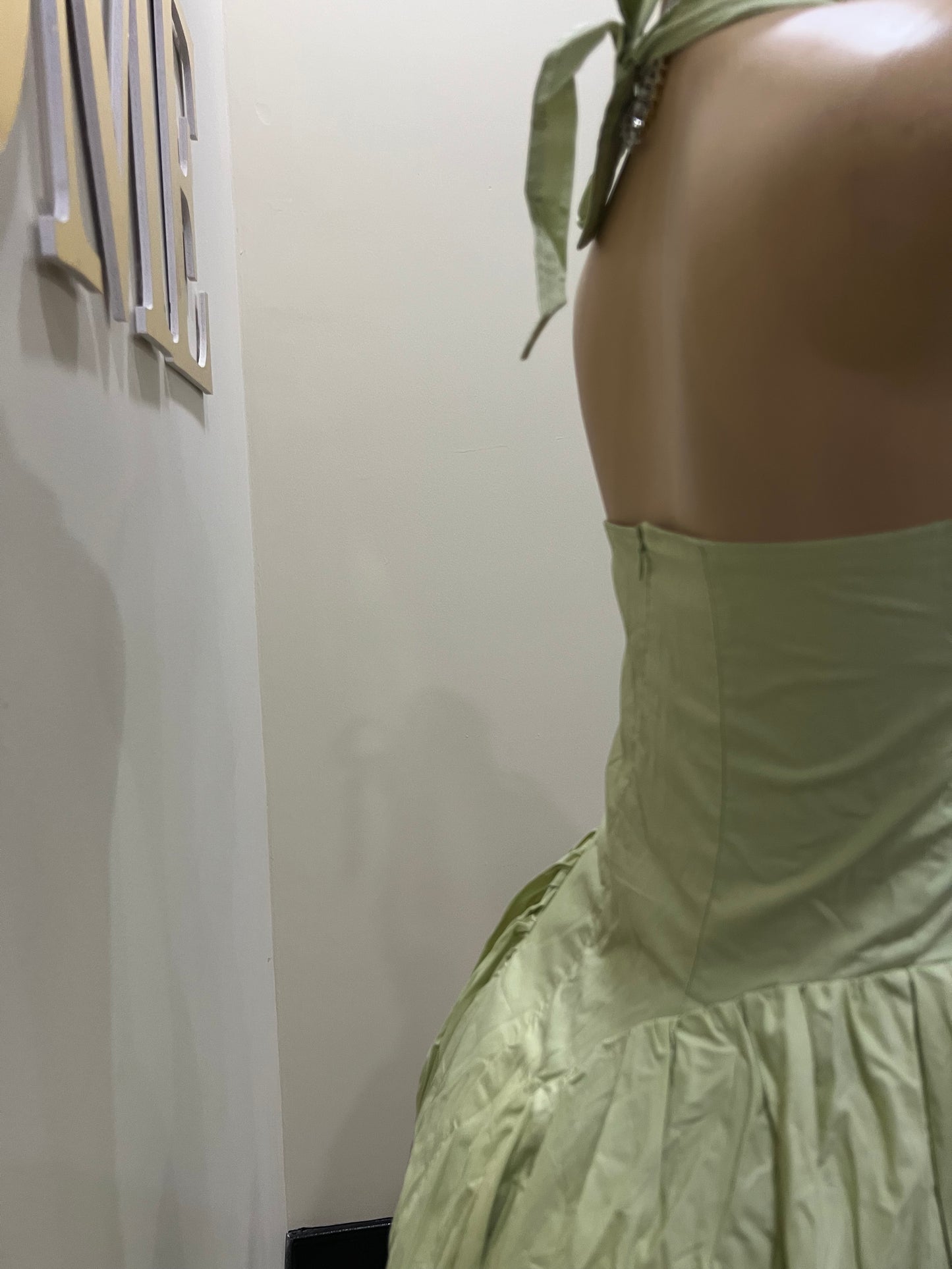 Kim Halter Diana Dress (Green)