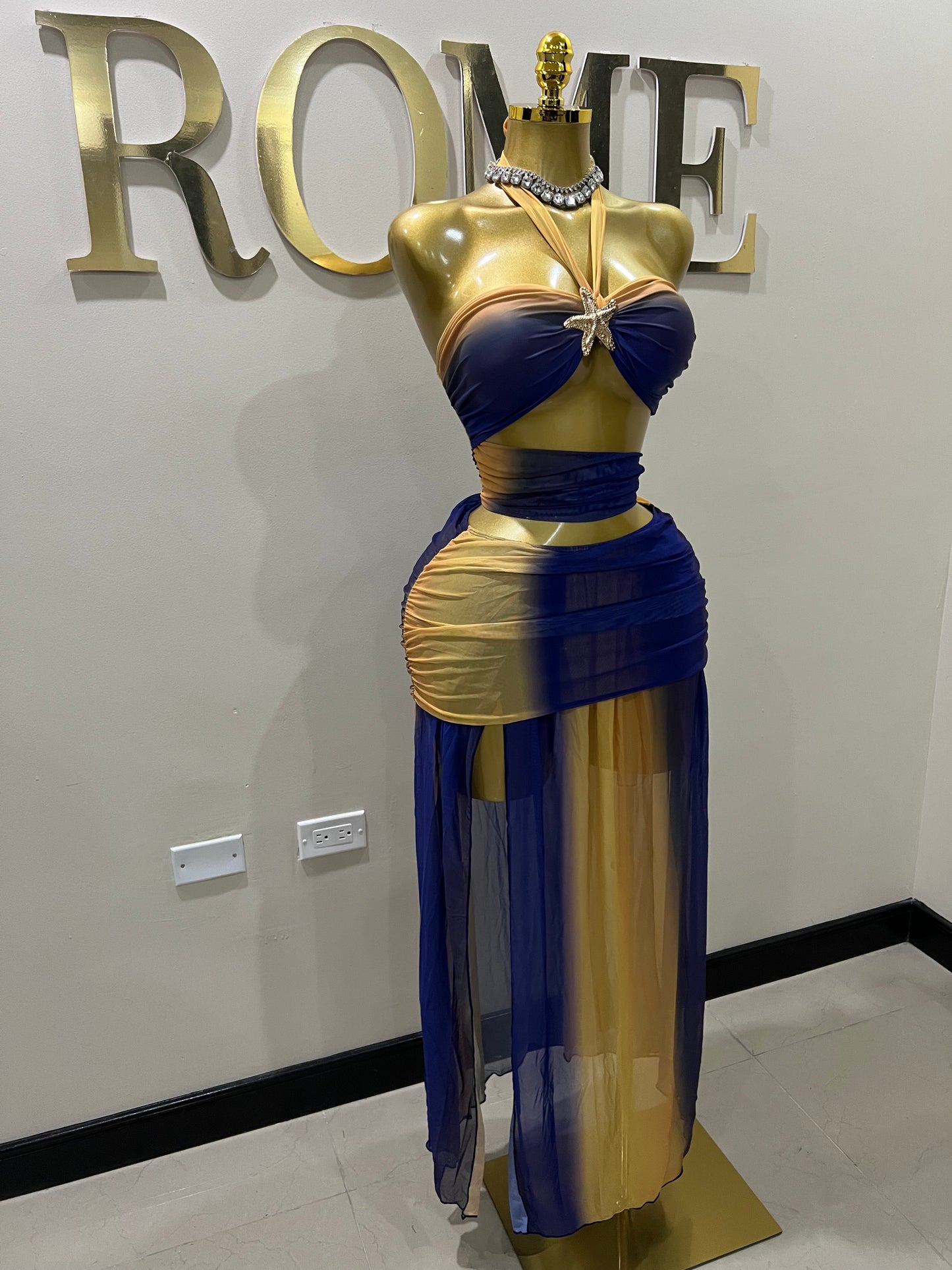 Starfish 2 Pcs Monokini & Skirt Set