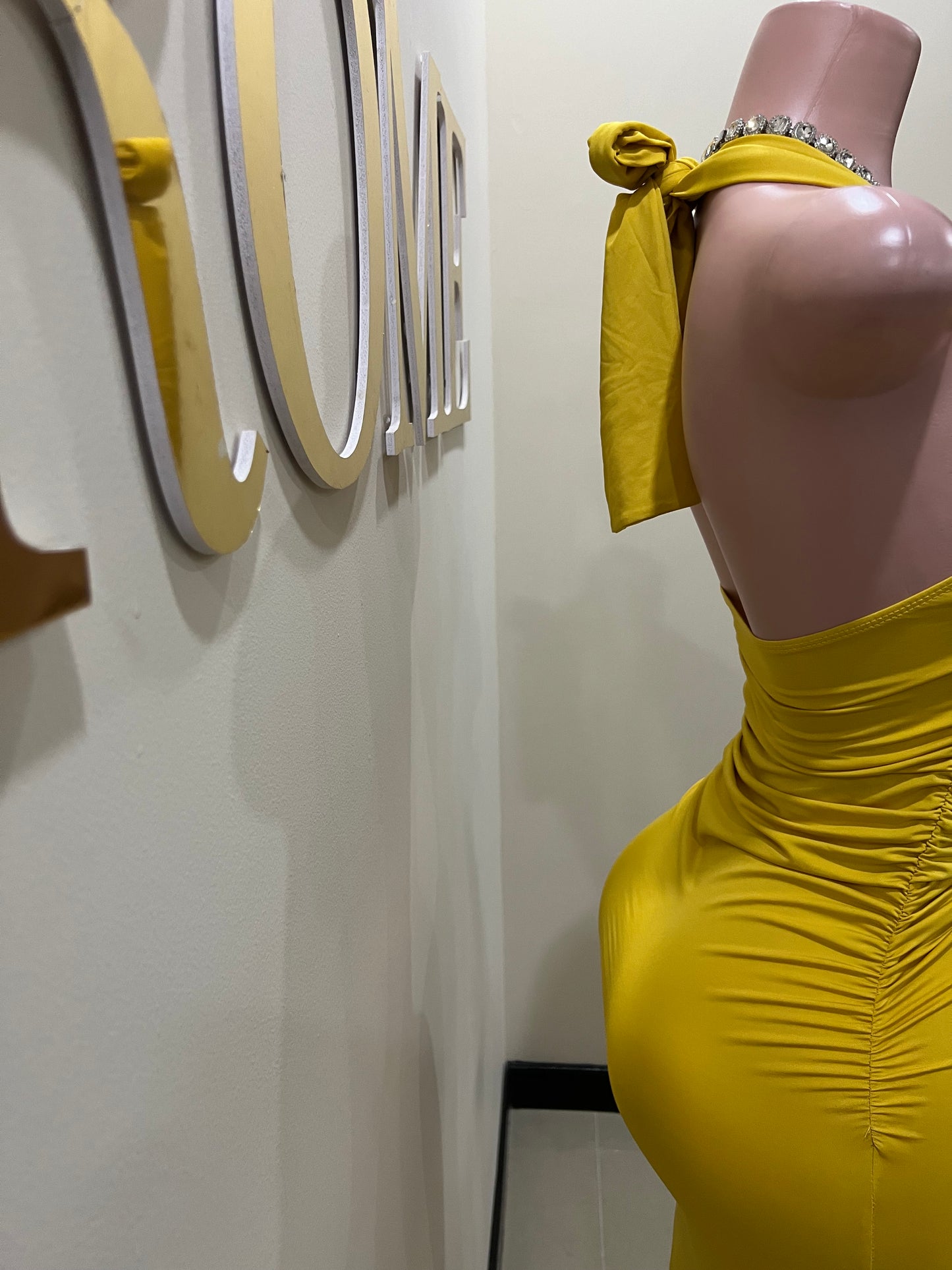 Samira Priscilla Rose Dress (Yellow)