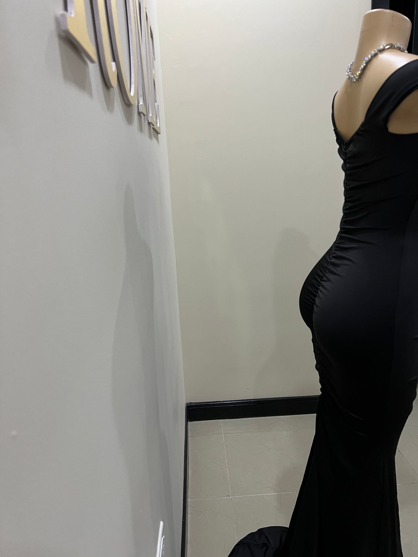 Kerry Elle Train Dress (Black)