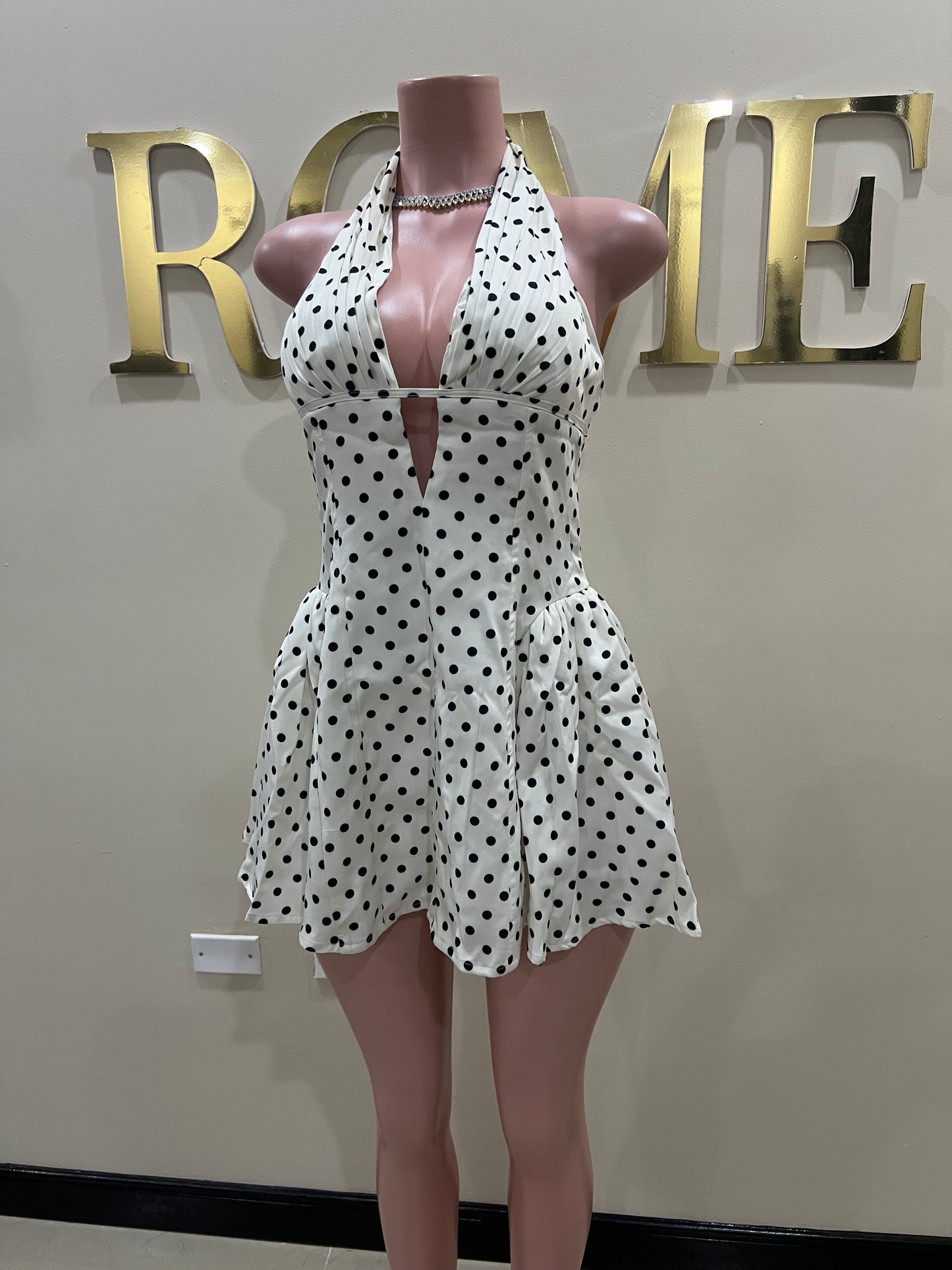 Polka Dot Halter Diana Dress
