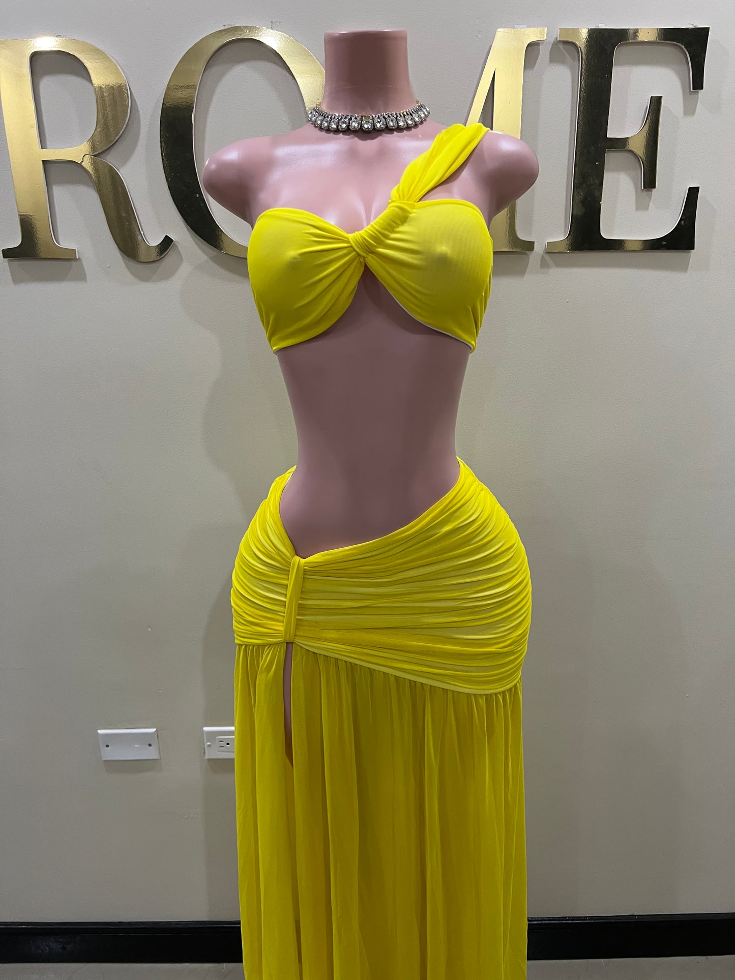 Emma Giselle Skirt Set (Yellow)