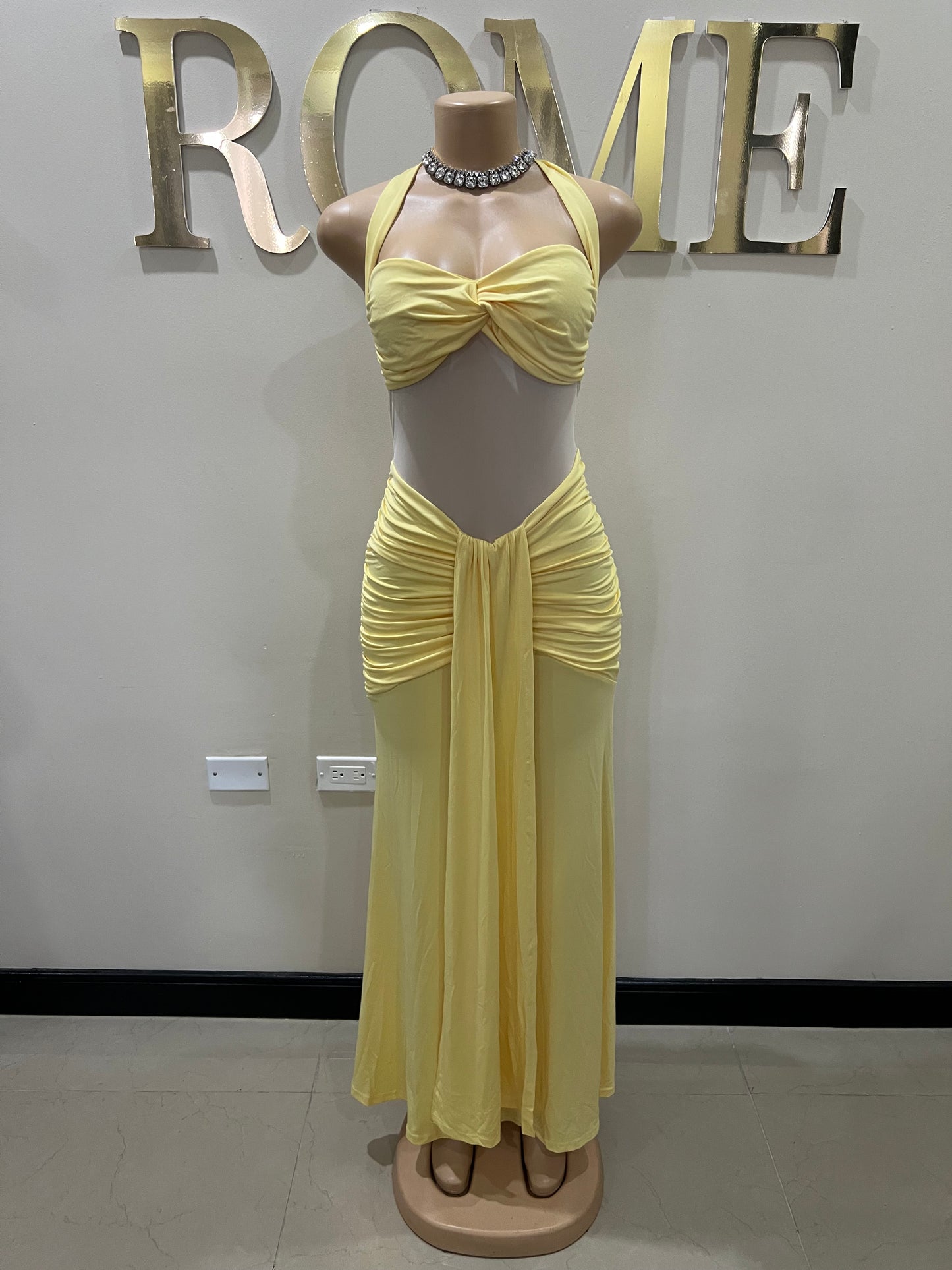 Sweetheart Nara Dress (Yellow)