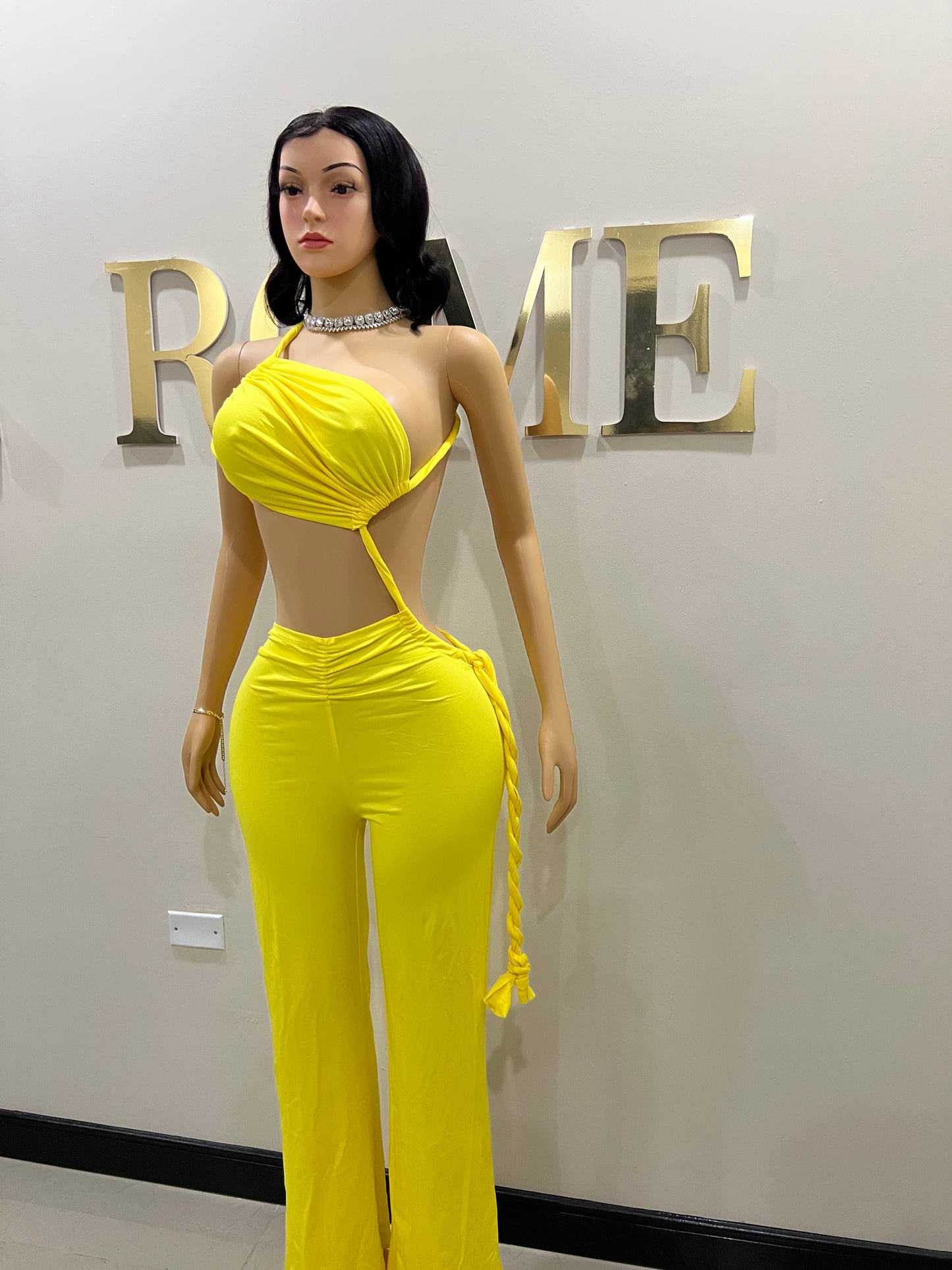 Emma Giselle Jumpsuit (Yellow)
