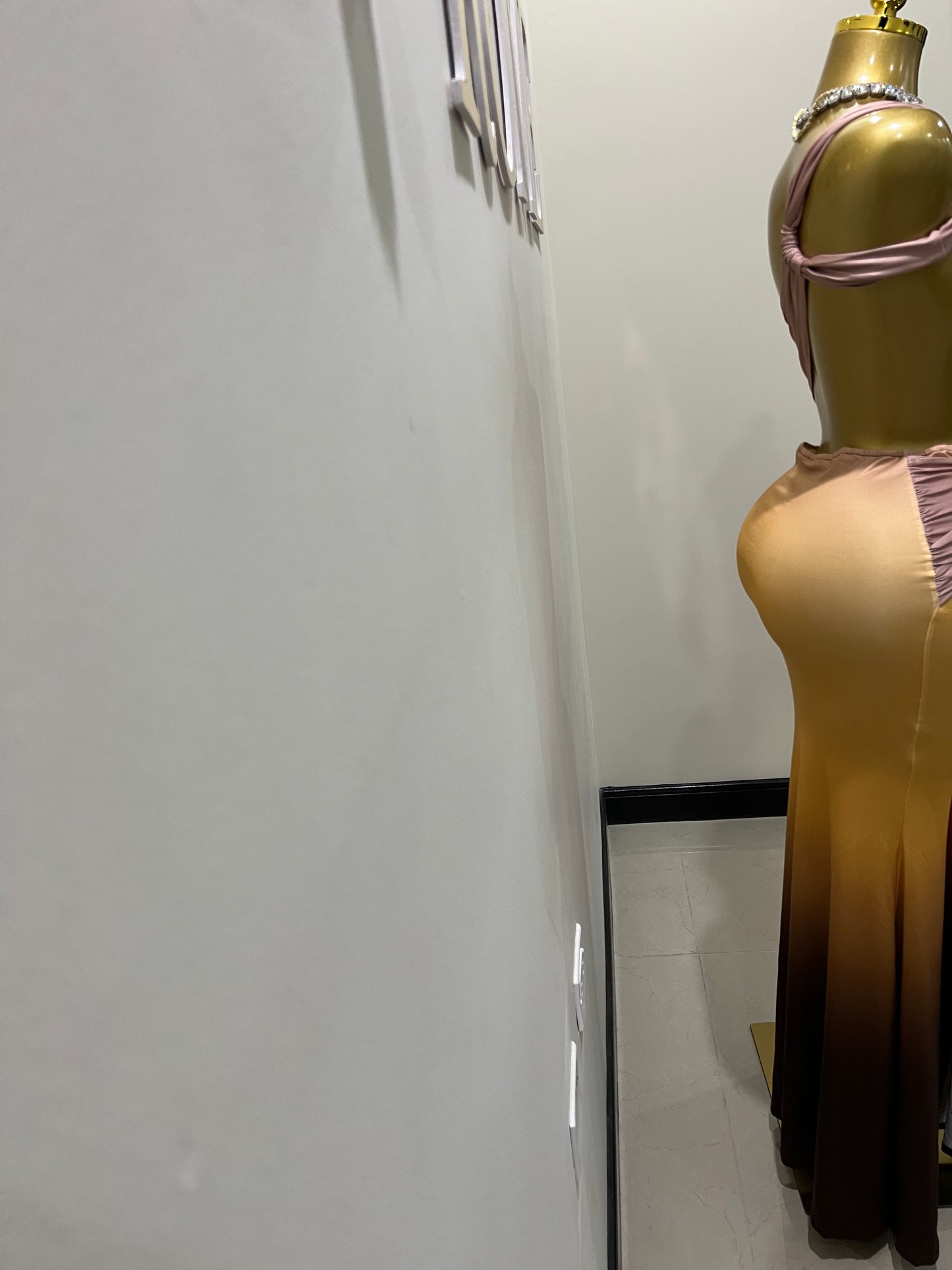 Emma Giselle Multi Dress (Brown)