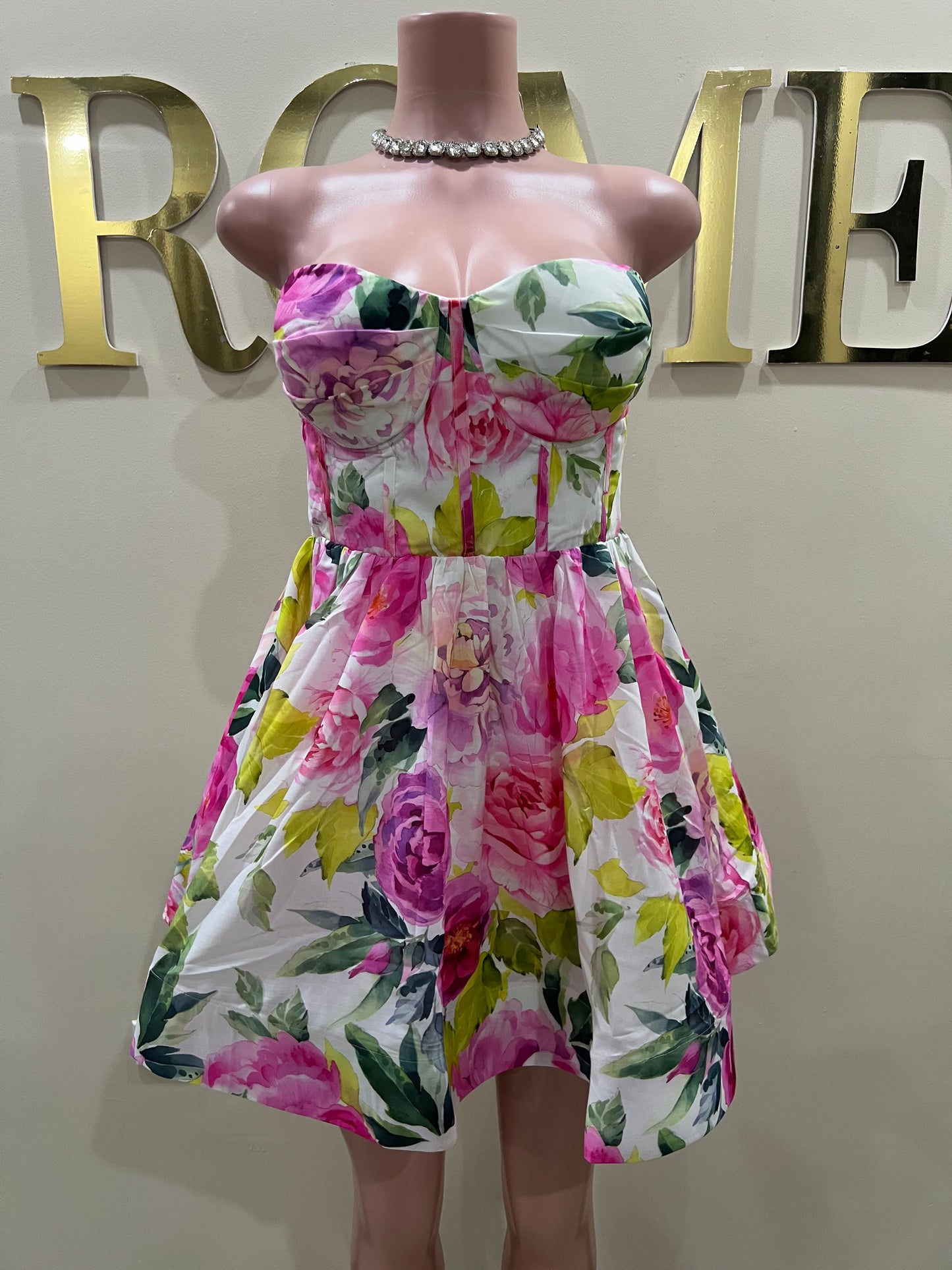 Princess Diana Floral Garden Dress (Pink)