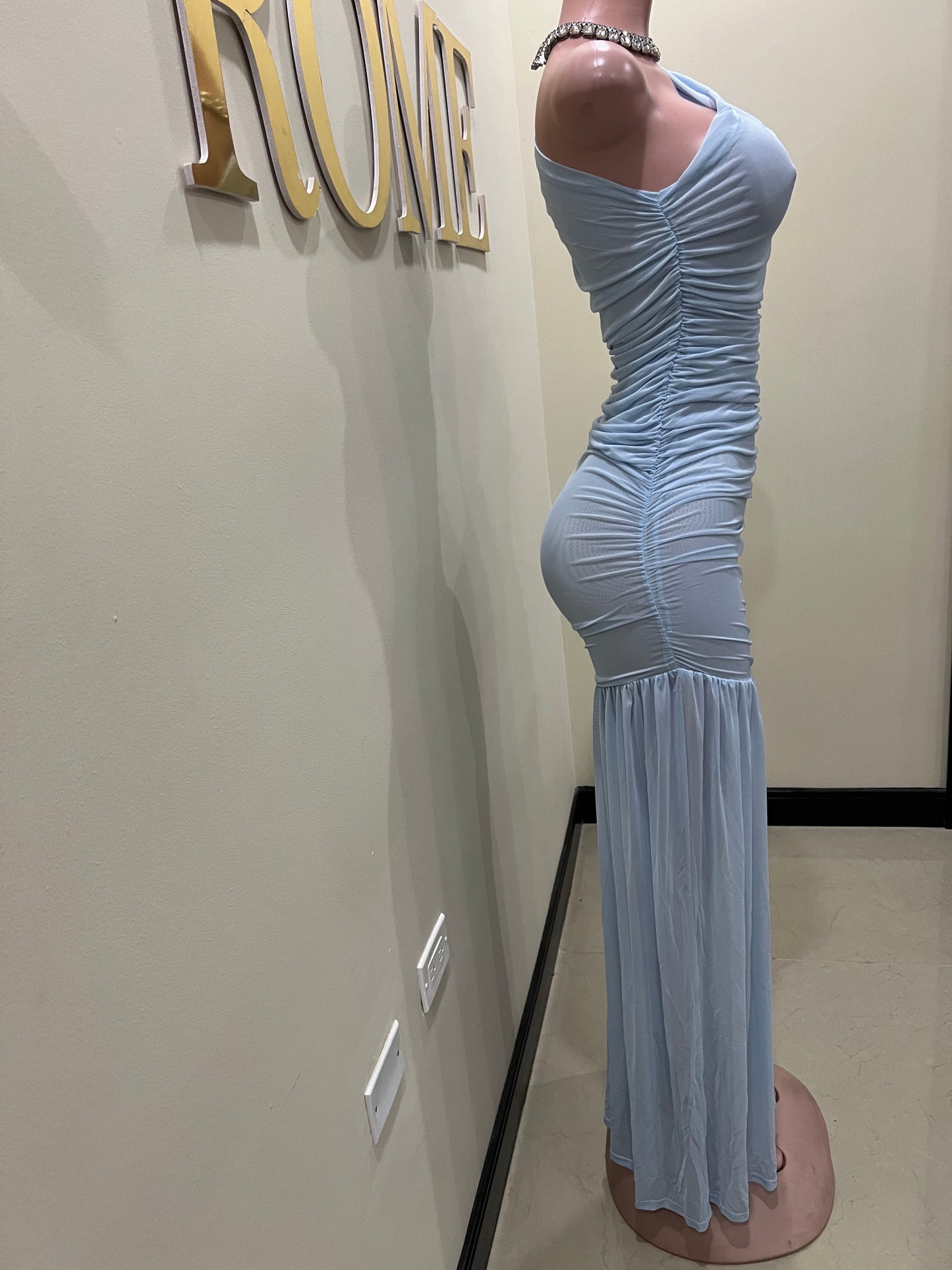 Michelle Mesh Dress (Blue)