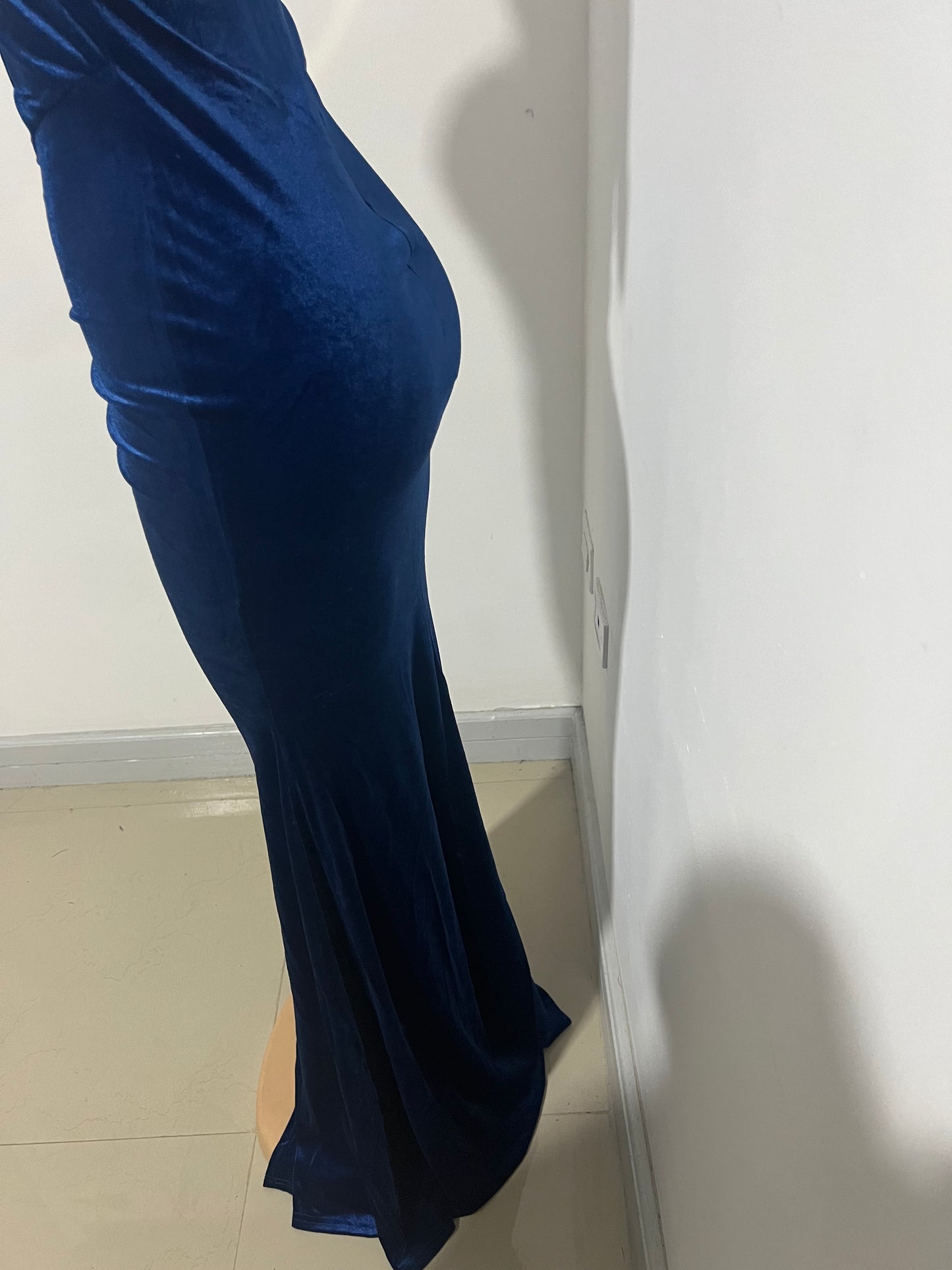 Ophelia Crystal Dress with Gloves (Blue)