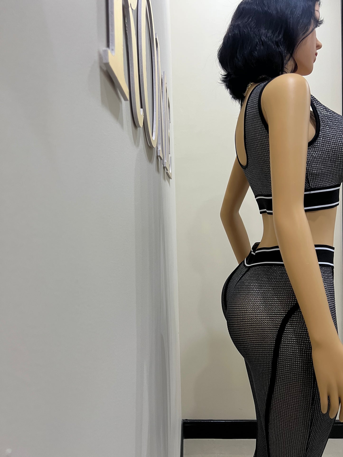 Tami 2 Pcs Tights Set (Silver)