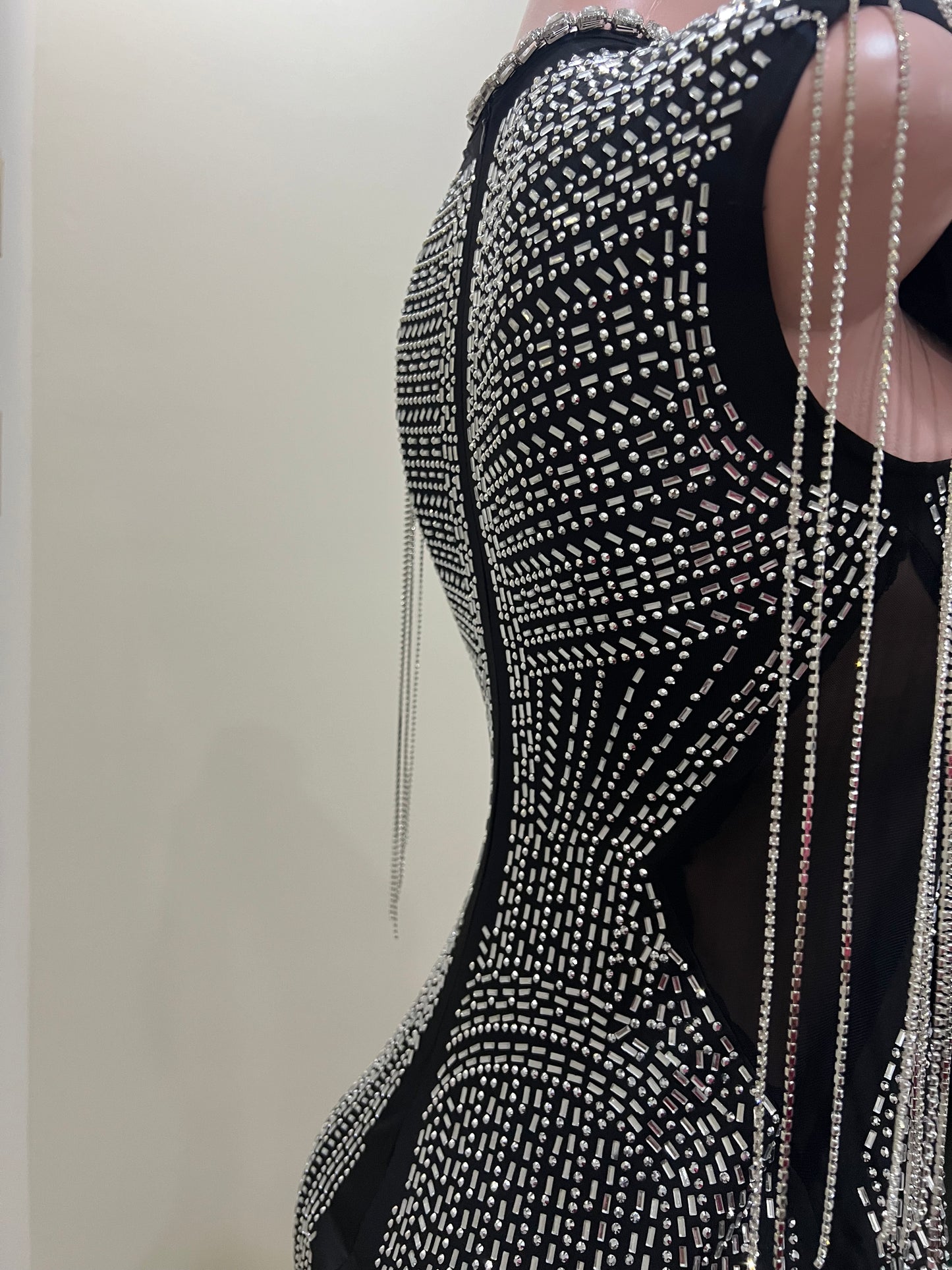 Brooke Crystal Dress (Black)