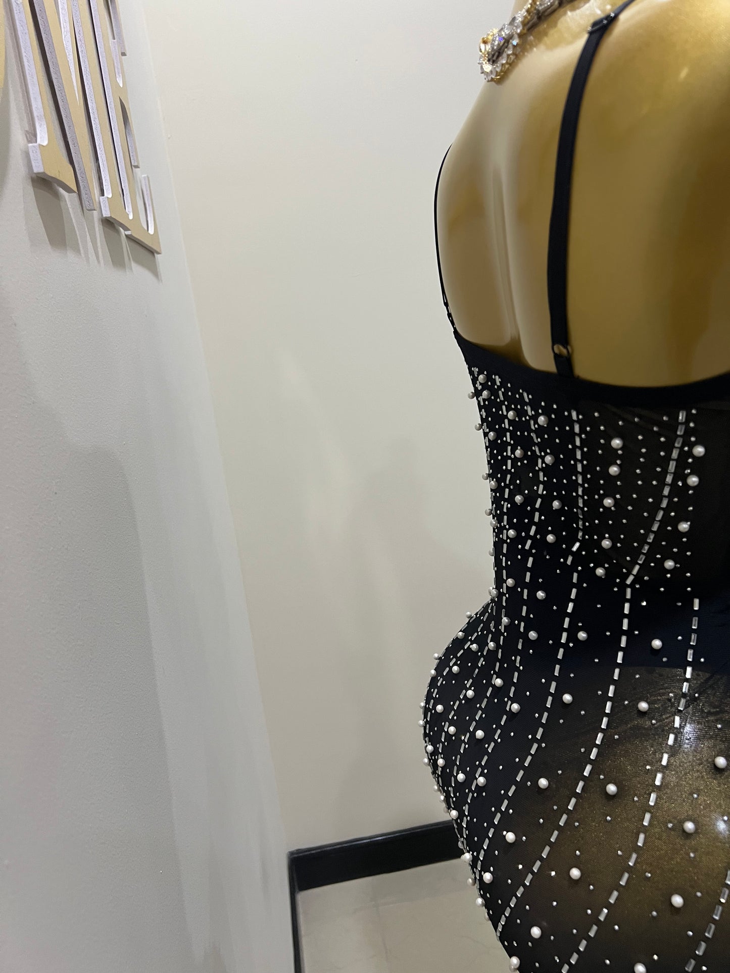 Stardust Crystal Dress (Black)