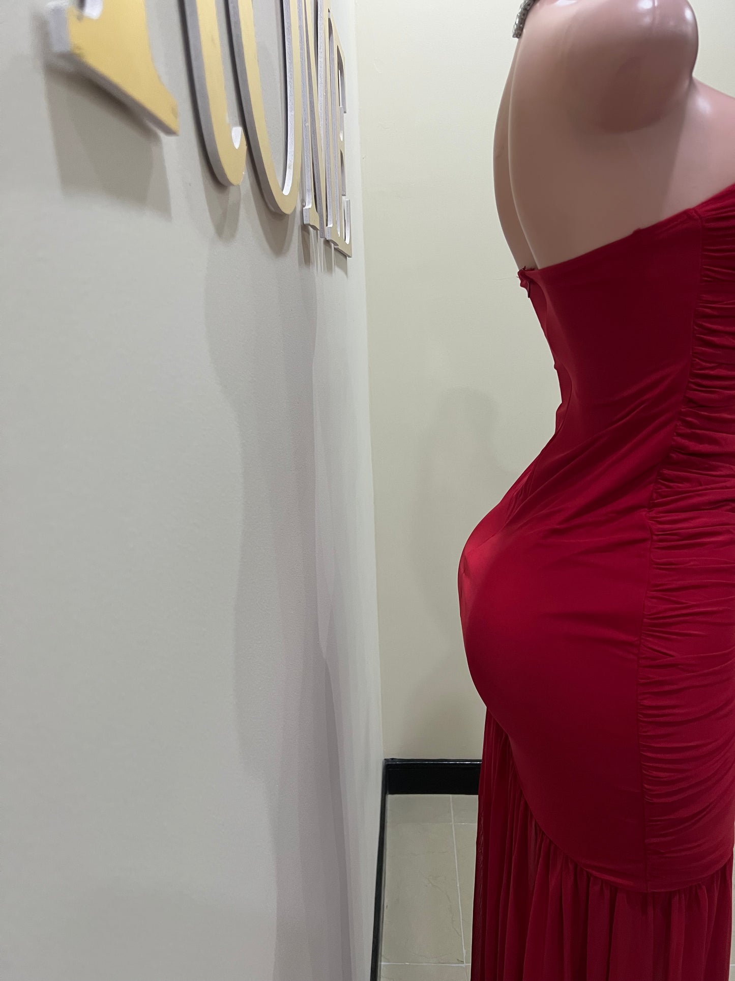 Ciara Nara Mesh Dress (Red)