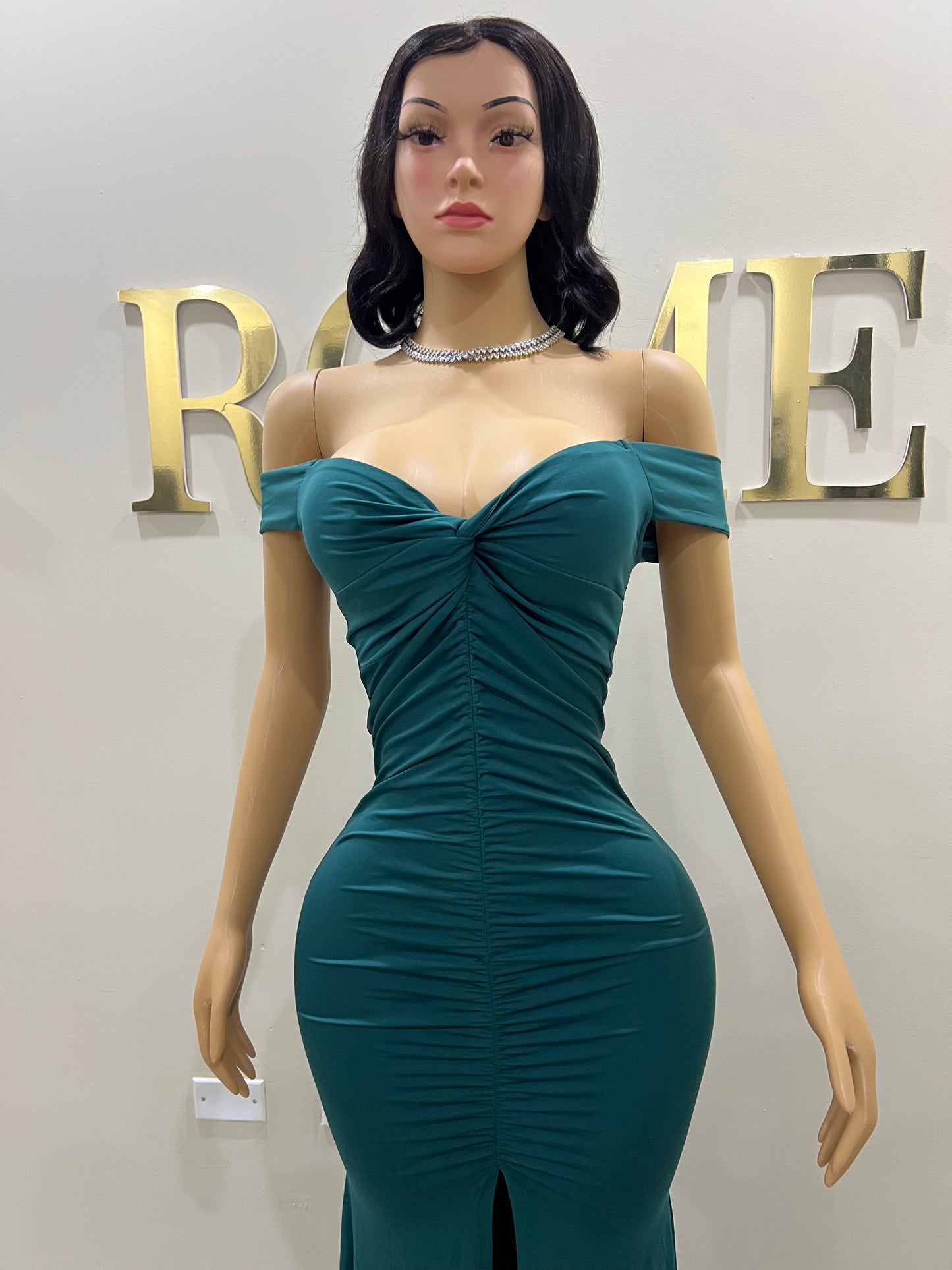 Kerry Elle Train Dress (Green)