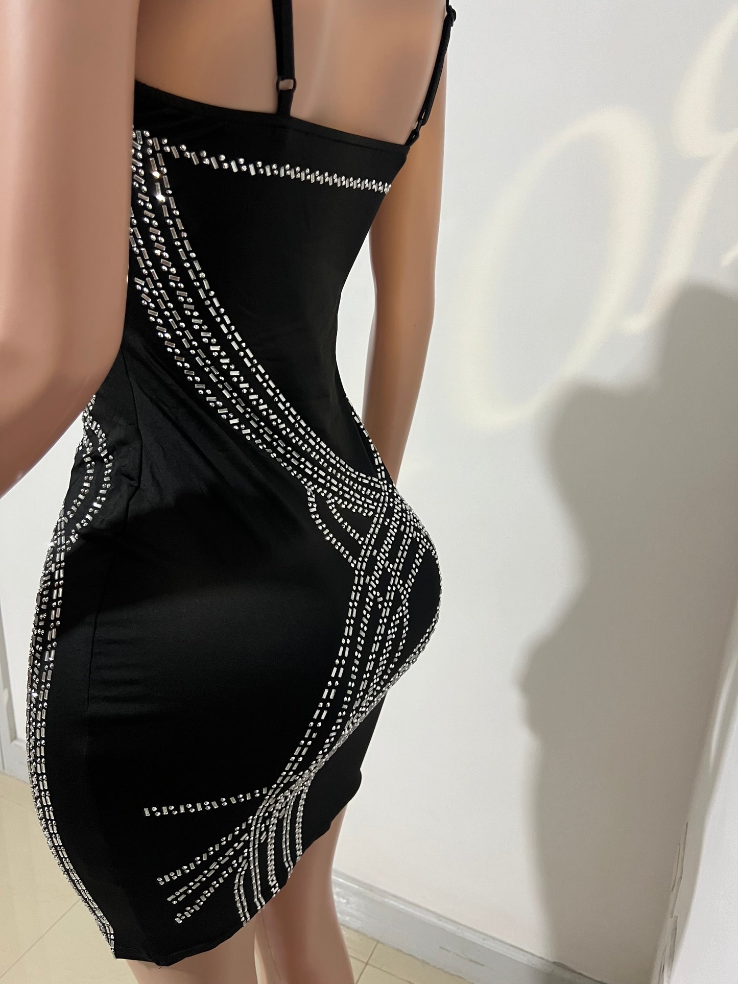 Marci Crystal Dress (Black)