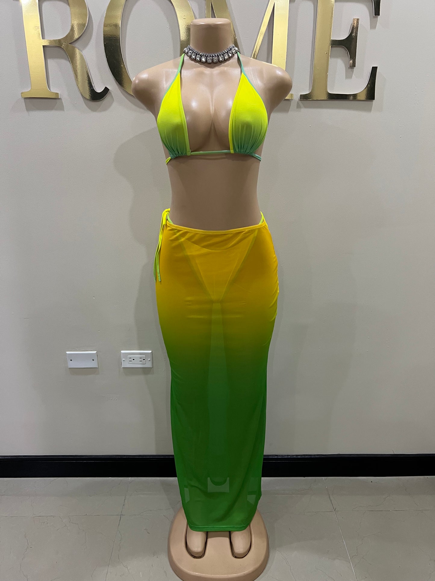 Margarita 3 Pcs Mesh Skirt Set