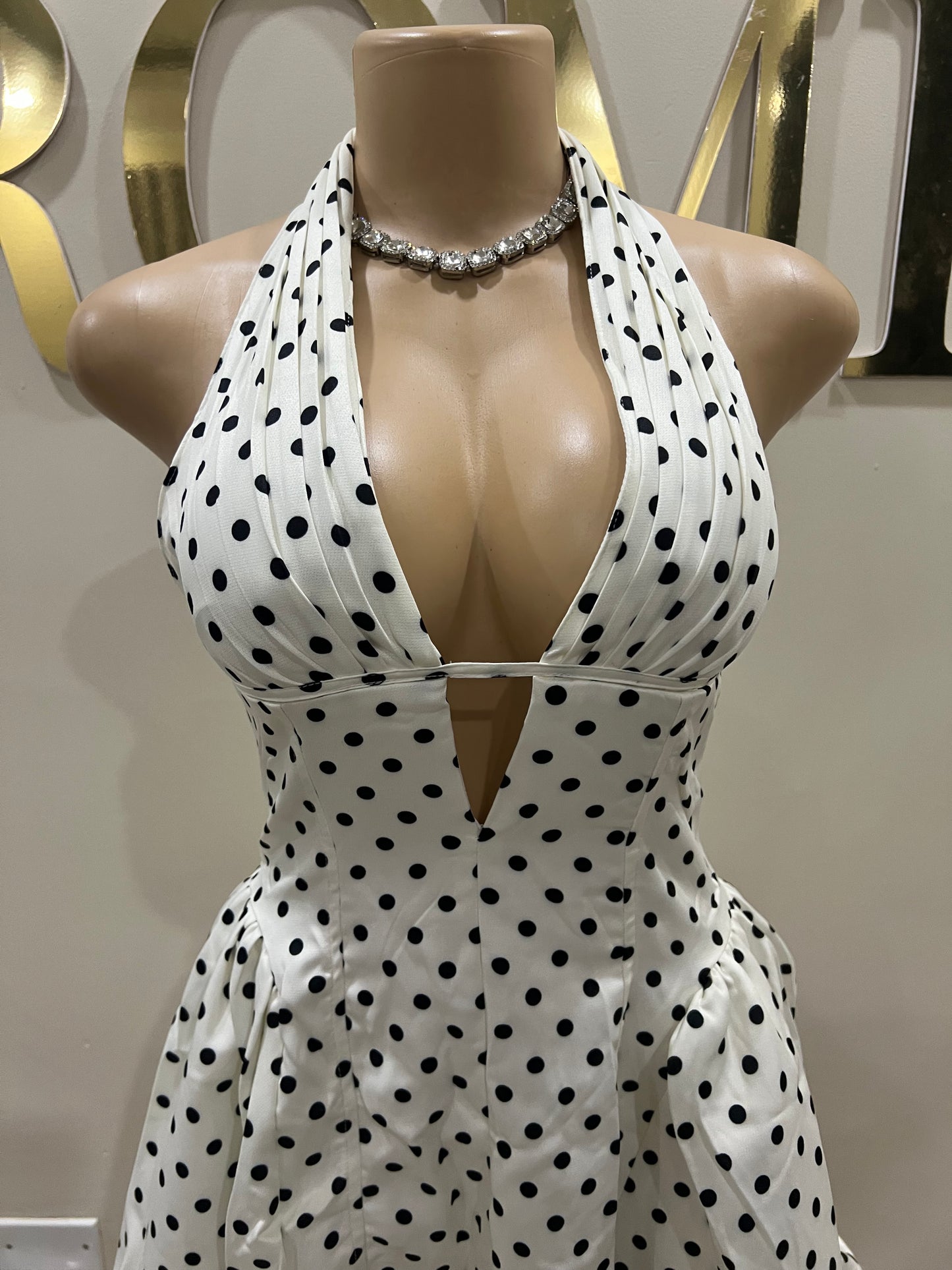 Polka Dot Halter Diana Dress
