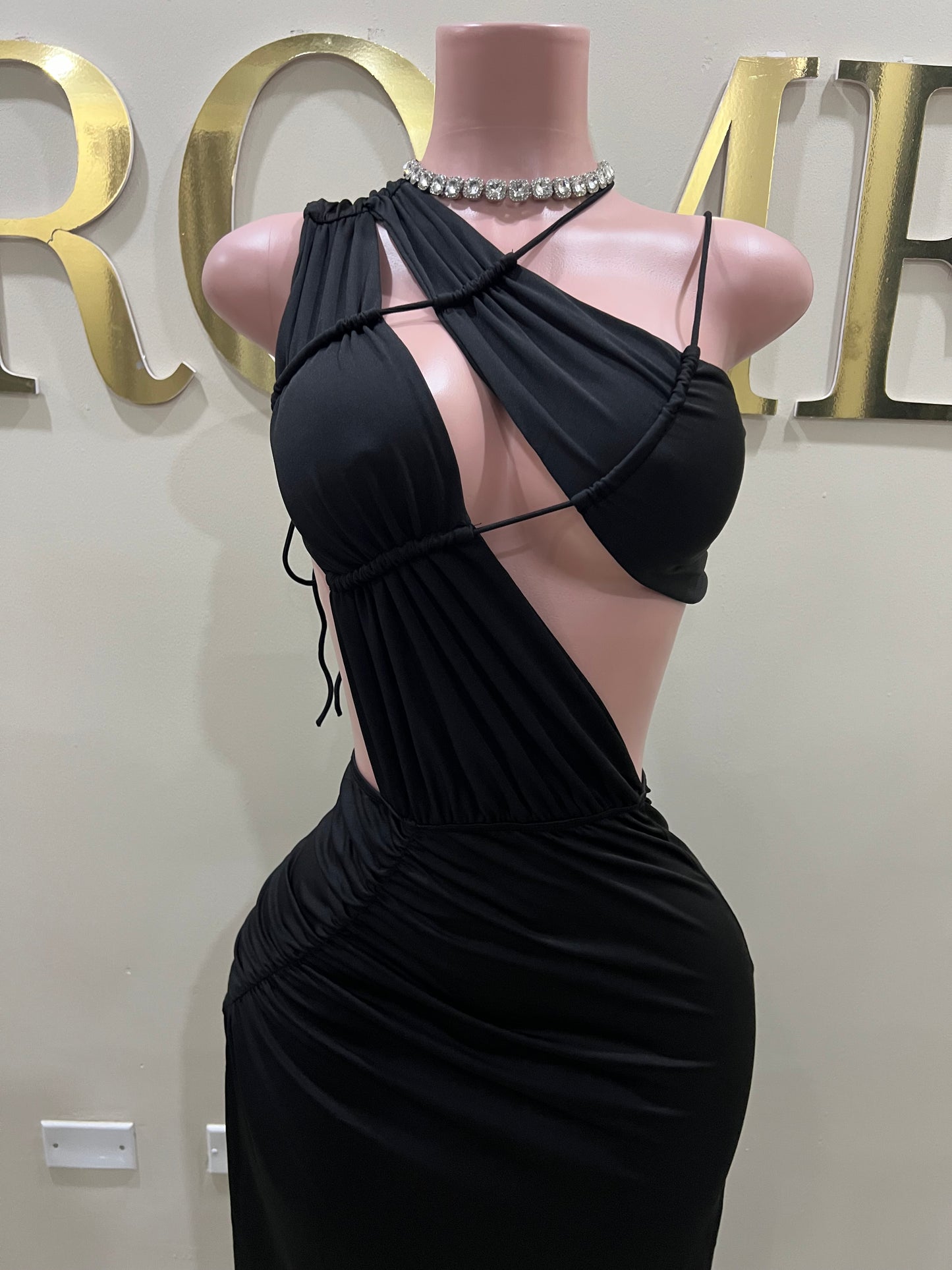 Amelia Giselle Dress (Black)