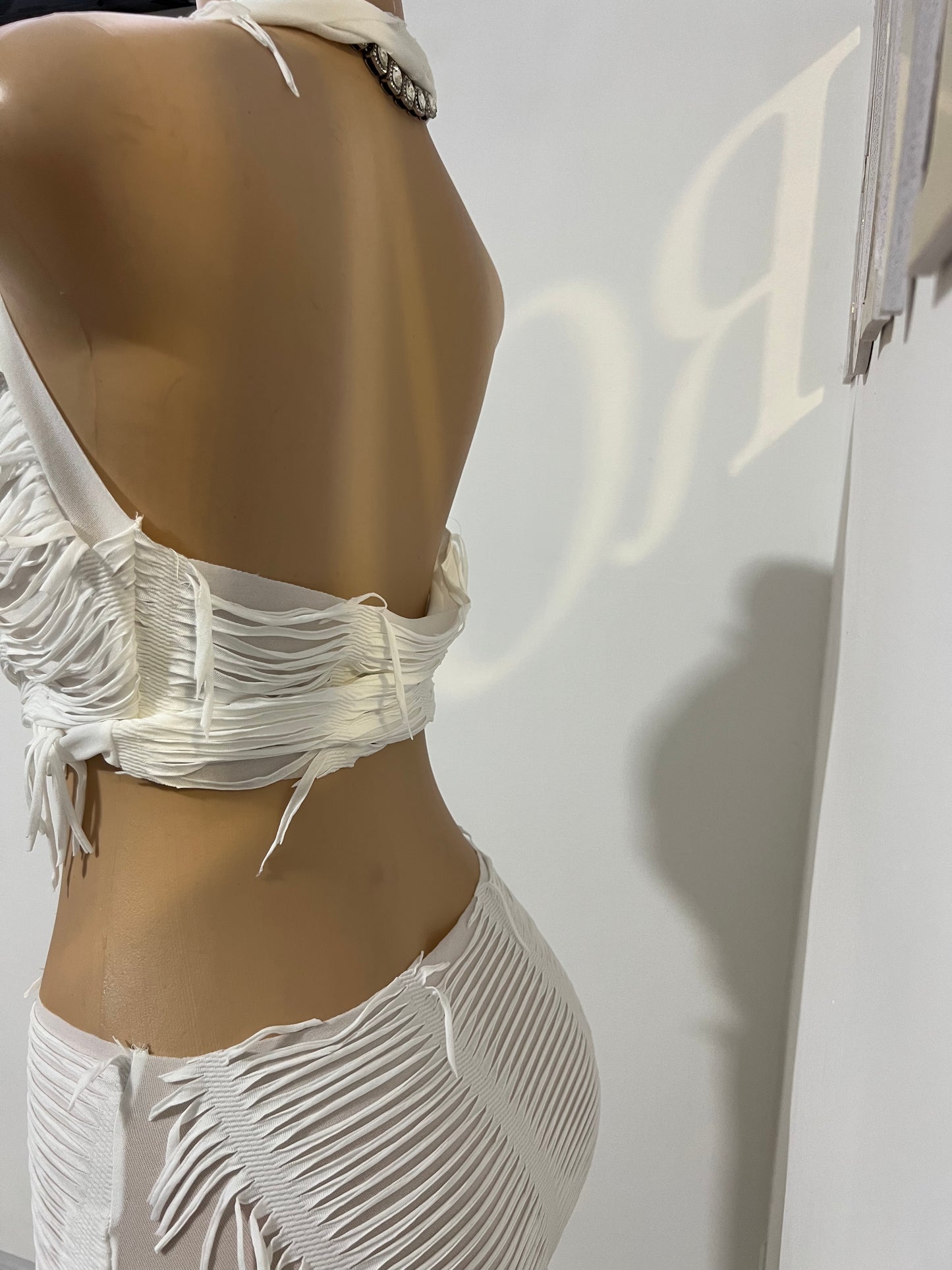 Mica Skirt Set (White)