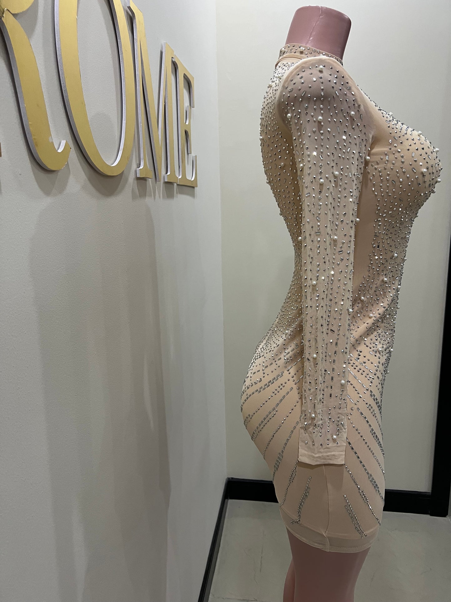 Natalie Dress (Nude)