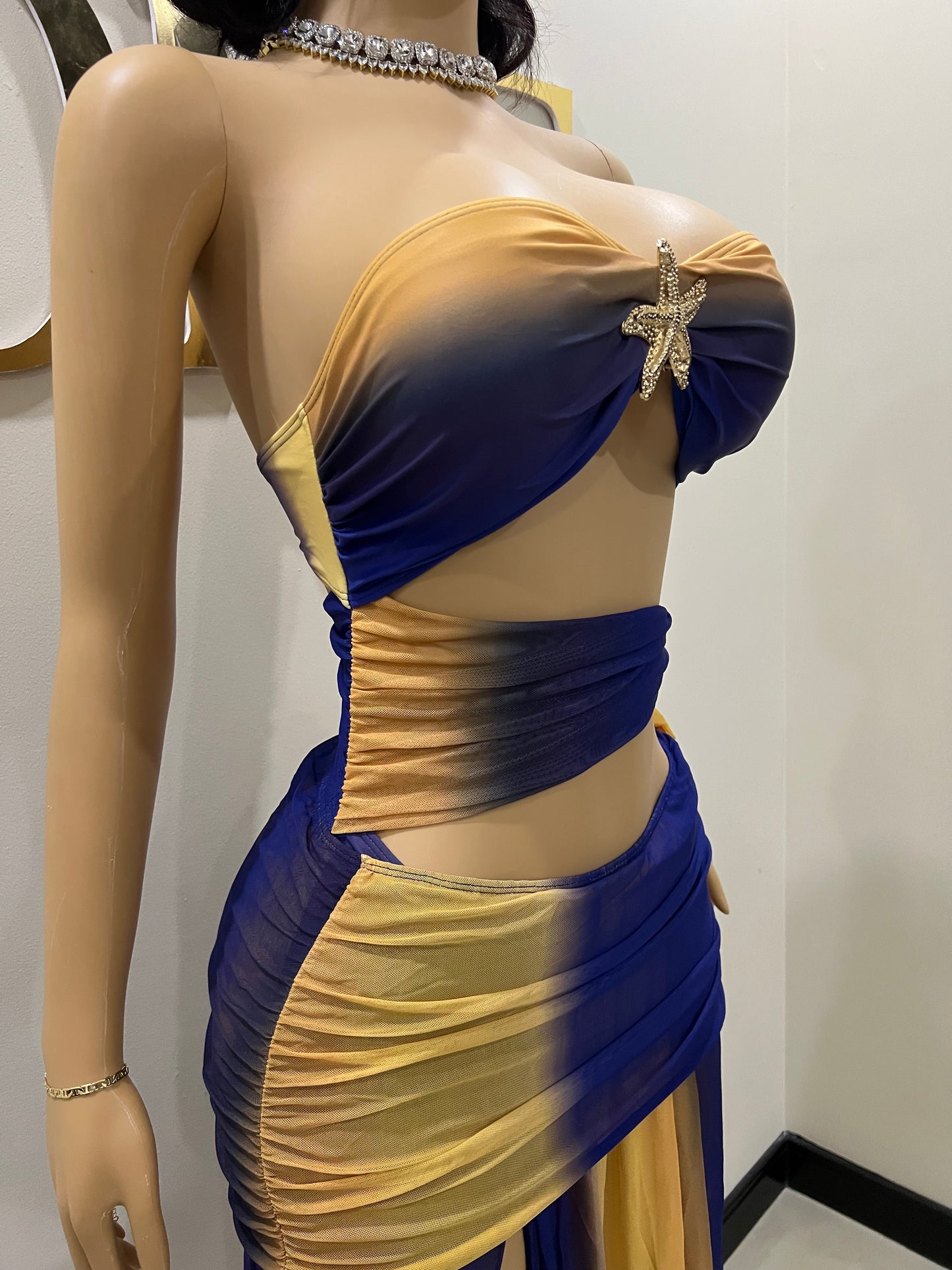 Starfish 2 Pcs Monokini & Skirt Set