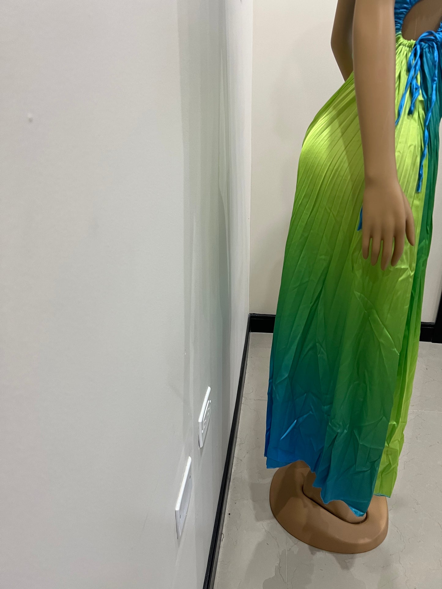 Carli Dress (Blue - green)