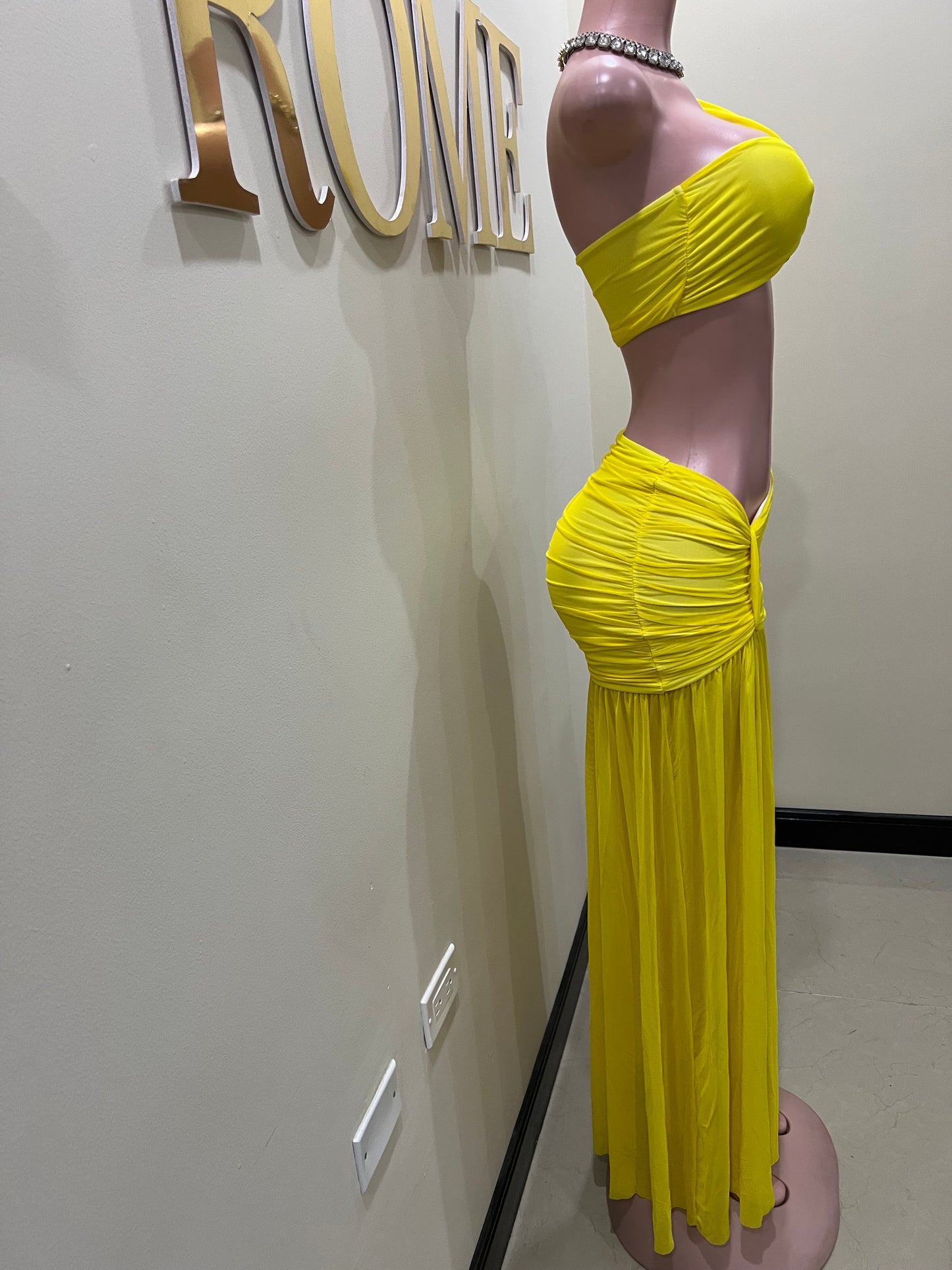 Emma Giselle Skirt Set (Yellow)